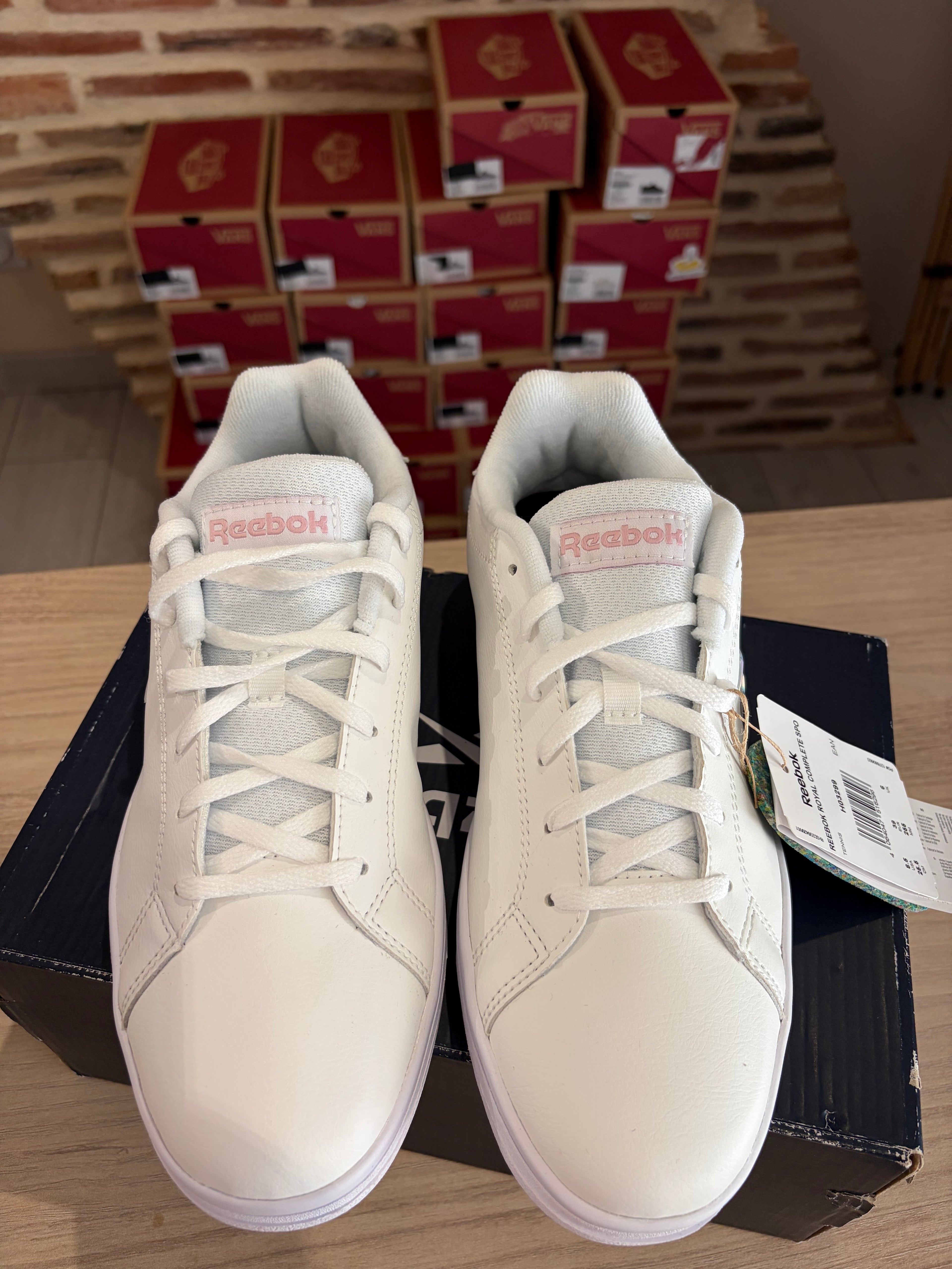 Reebok Royal Complete Sport Femme Blanche Rose - H03299 - Pointure 39