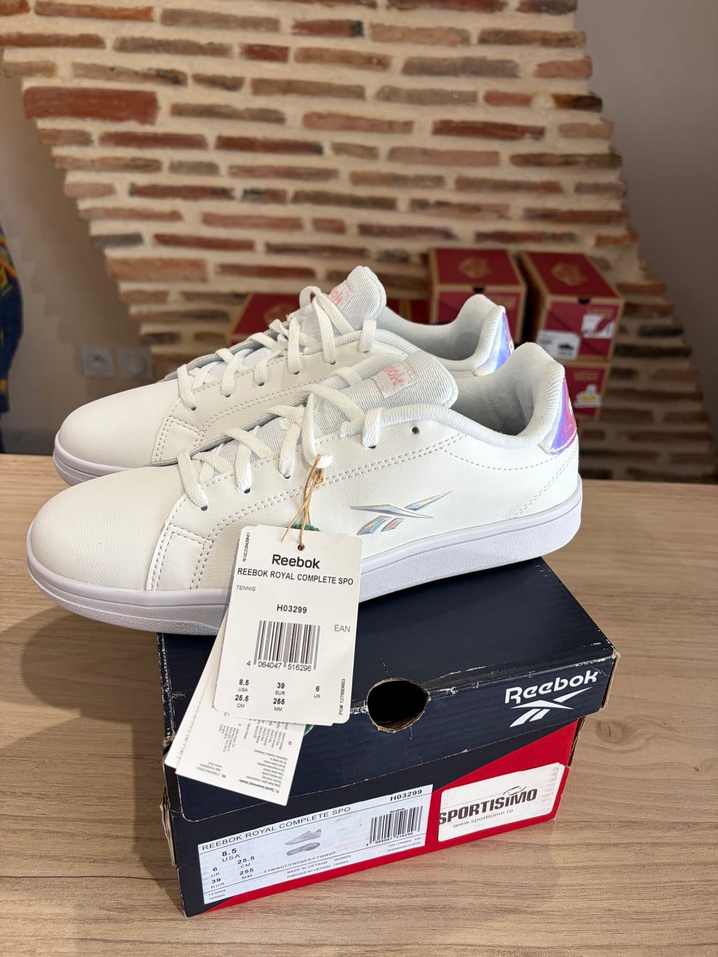 Reebok Royal Complete Sport Femme Blanche Rose - H03299 - Pointure 39