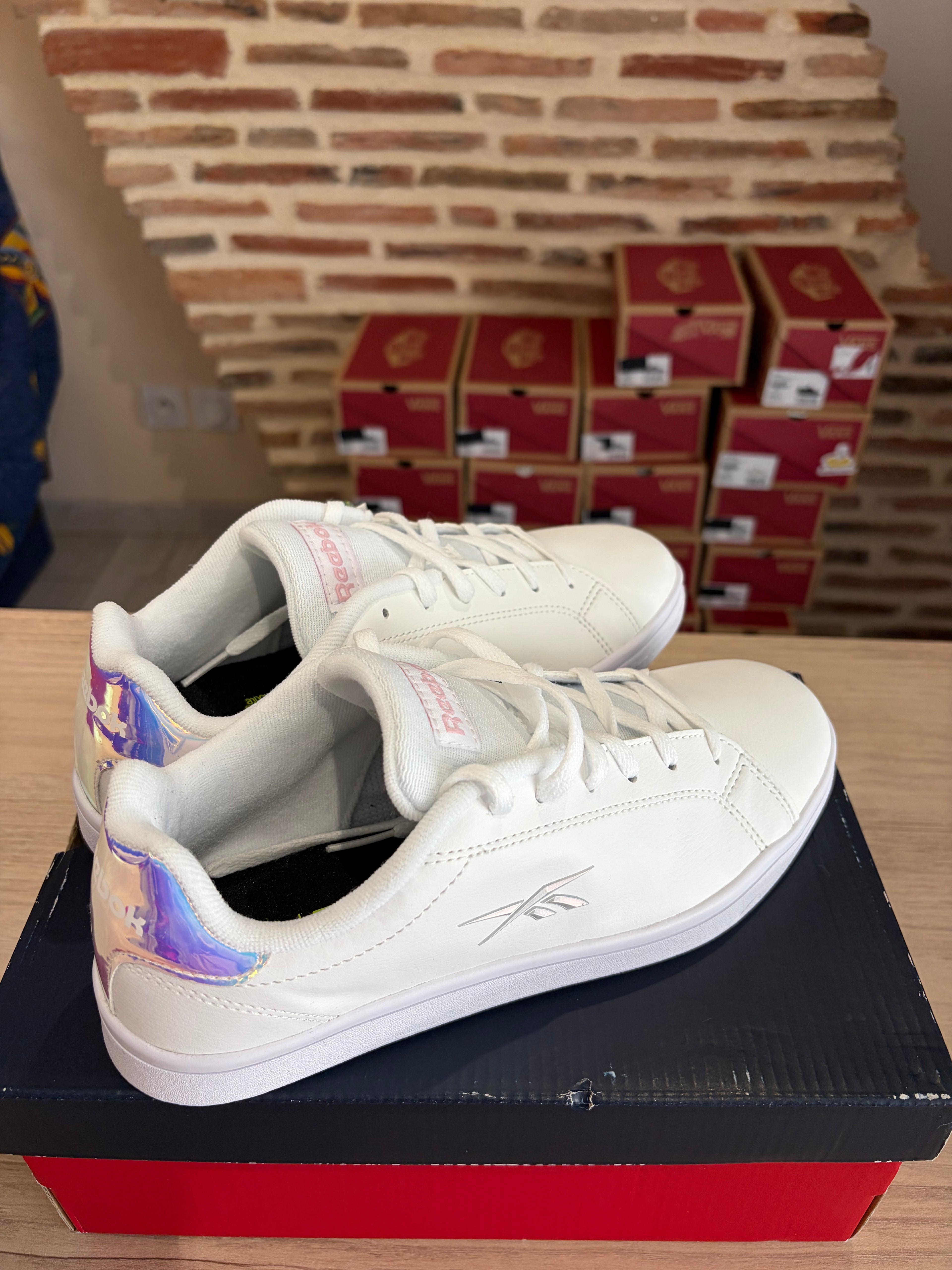 Reebok Royal Complete Sport Femme Blanche Rose - H03299 - Pointure 39