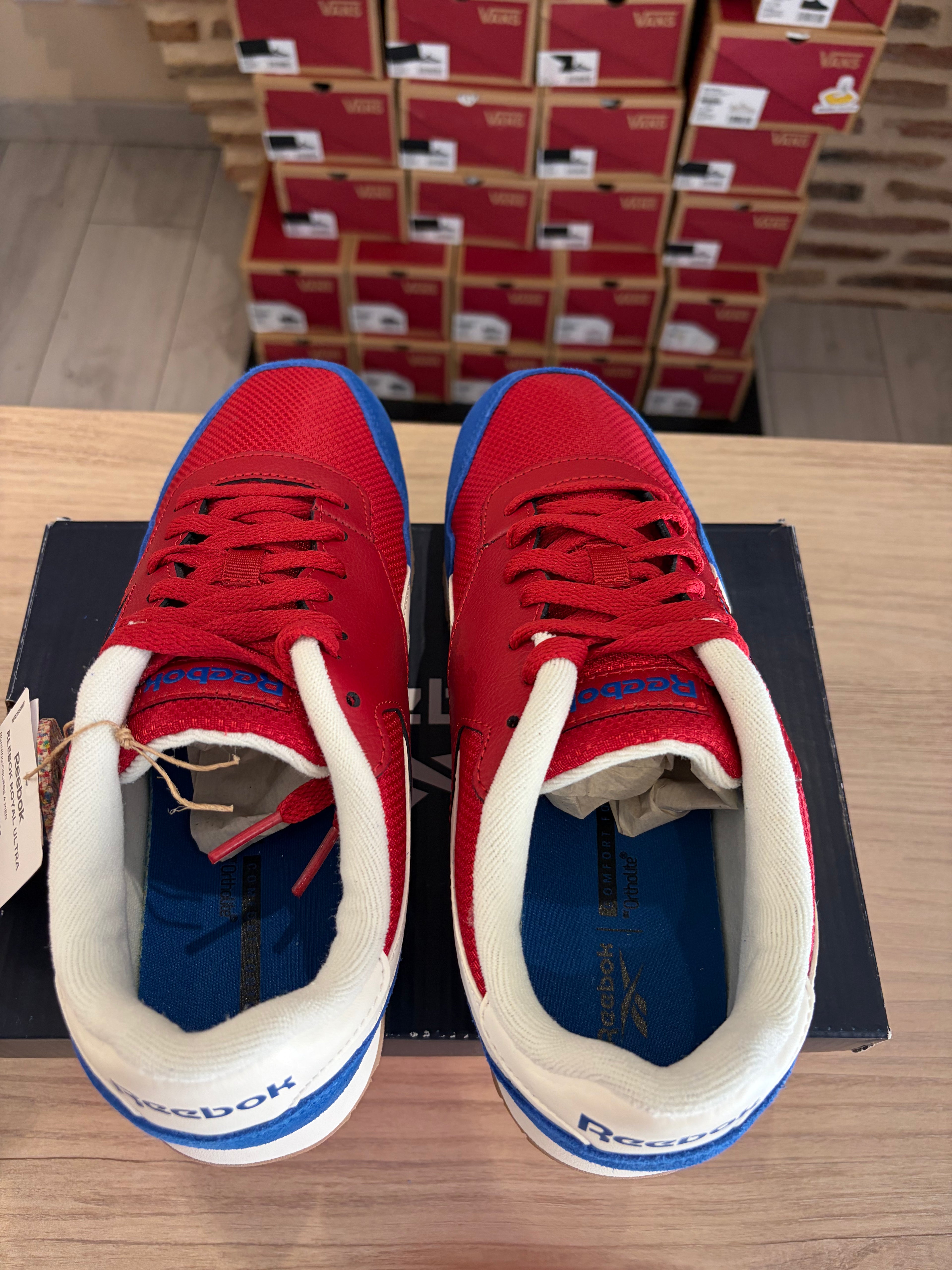 Reebok Royal Ultra Rouge Bleu Blanc - GY8836 - Pointure 40,5