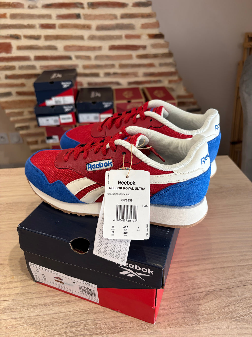 Reebok Royal Ultra Rouge Bleu Blanc - GY8836 - Pointure 40,5