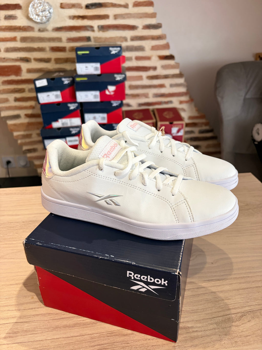 Reebok Royal Complete Sport Femme Blanc Irisé Taille 38.5
