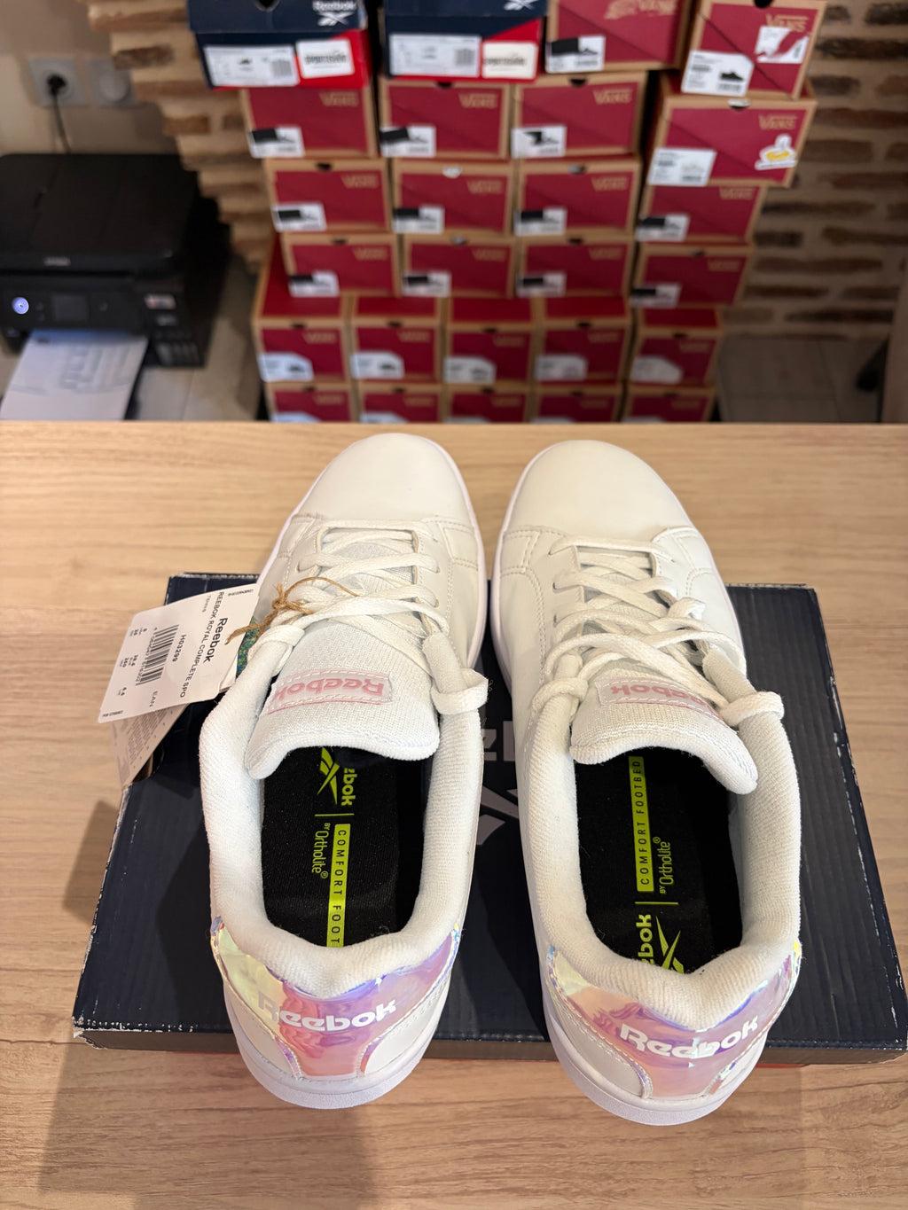 Reebok Royal Complete Sport Femme Blanc Irisé Taille 38.5