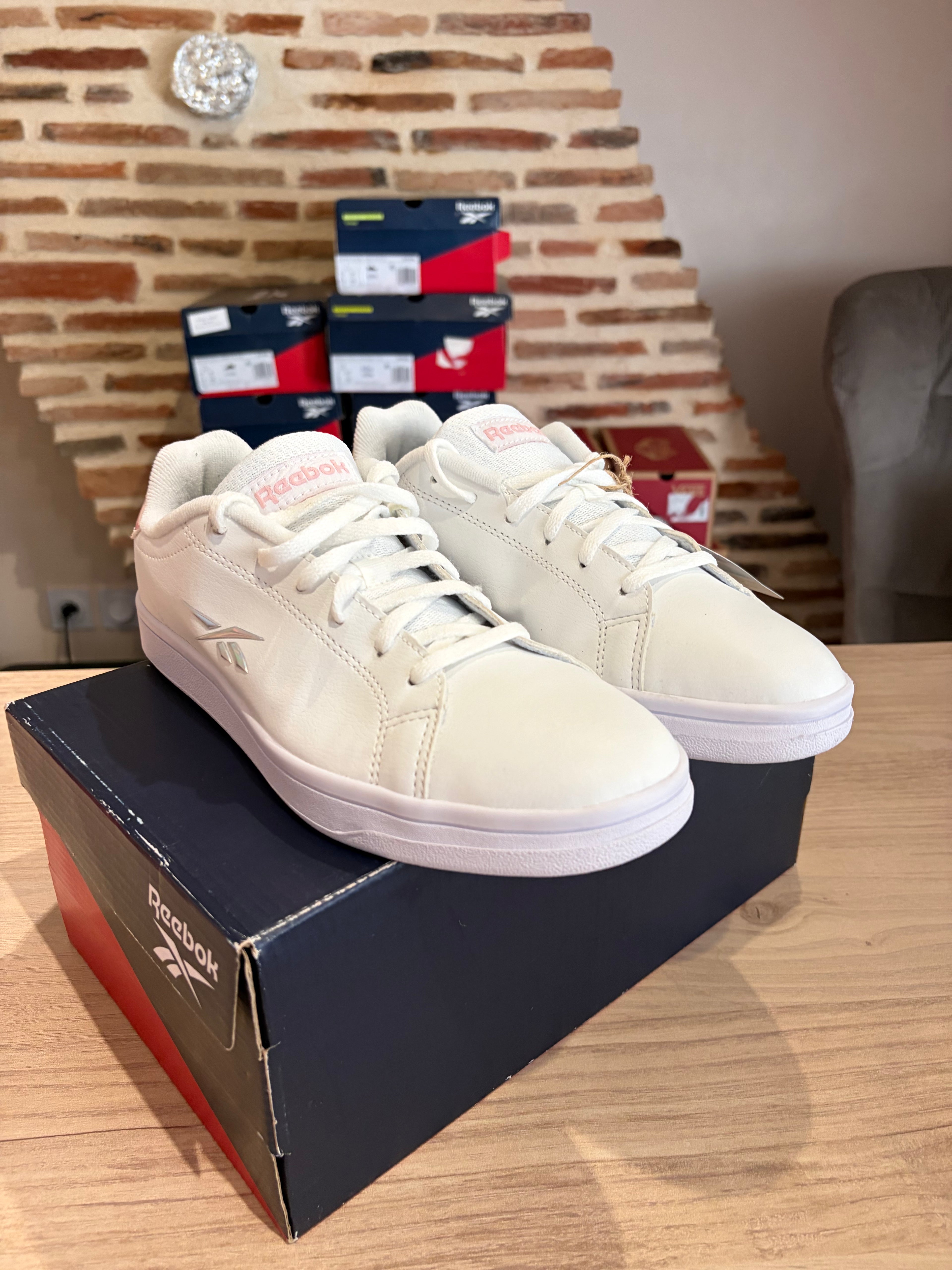Reebok Royal Complete Sport Femme Blanc Irisé Taille 38.5