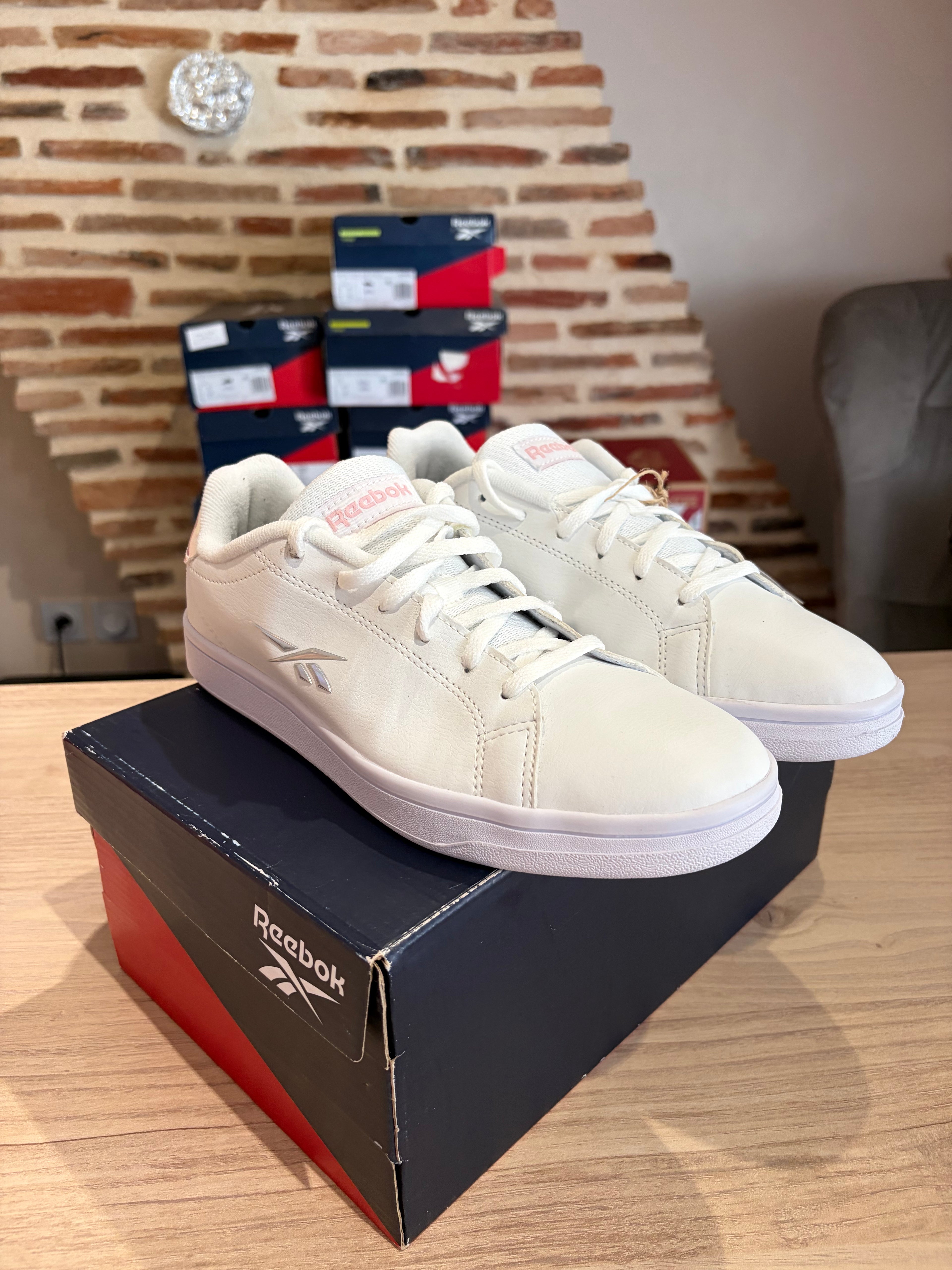 Reebok Royal Complete Sport Femme Blanc Irisé Taille 38.5