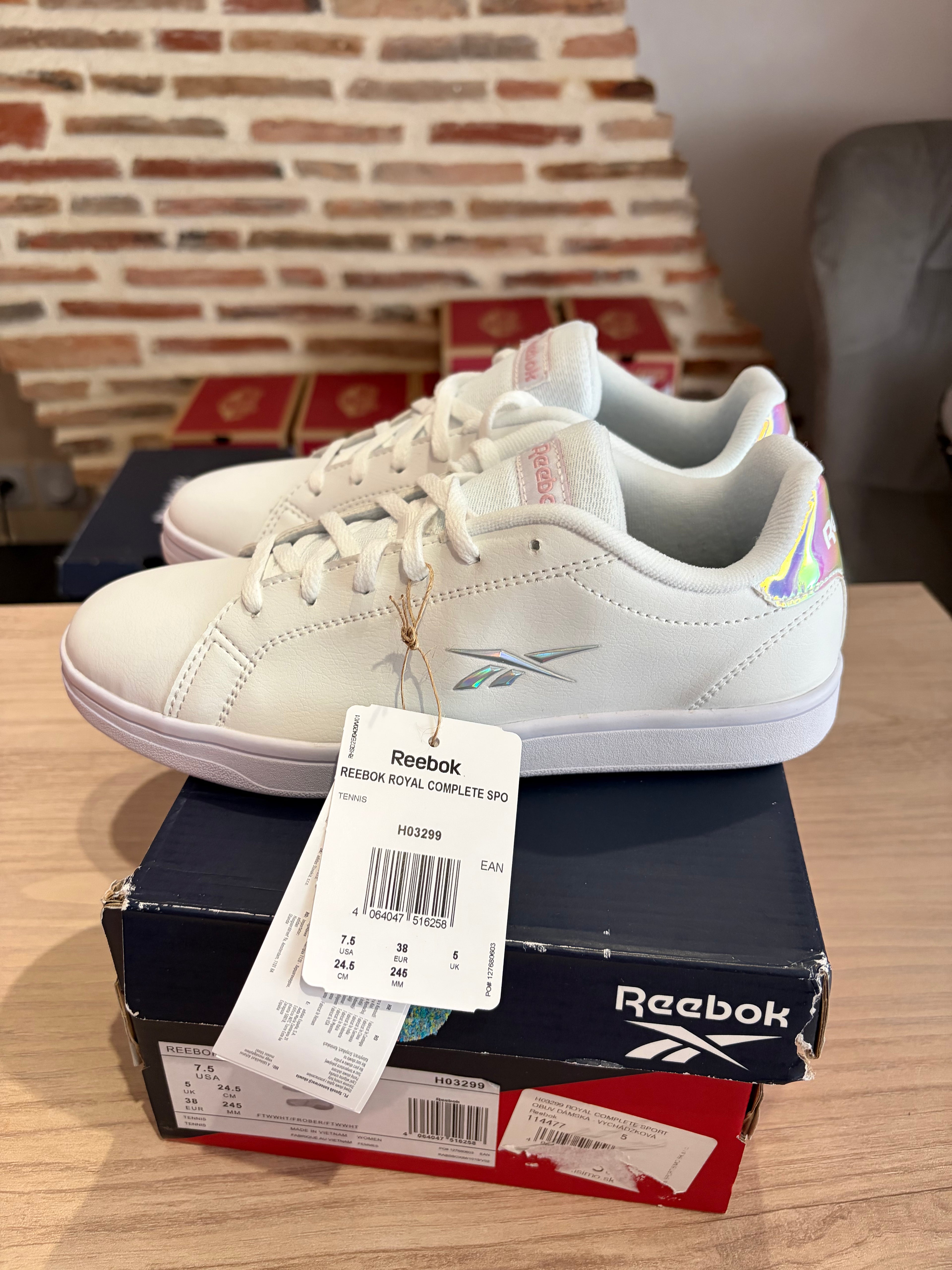 Reebok Royal Complete Sport Femme Blanche – Pointure 38 – Neuves avec boîte