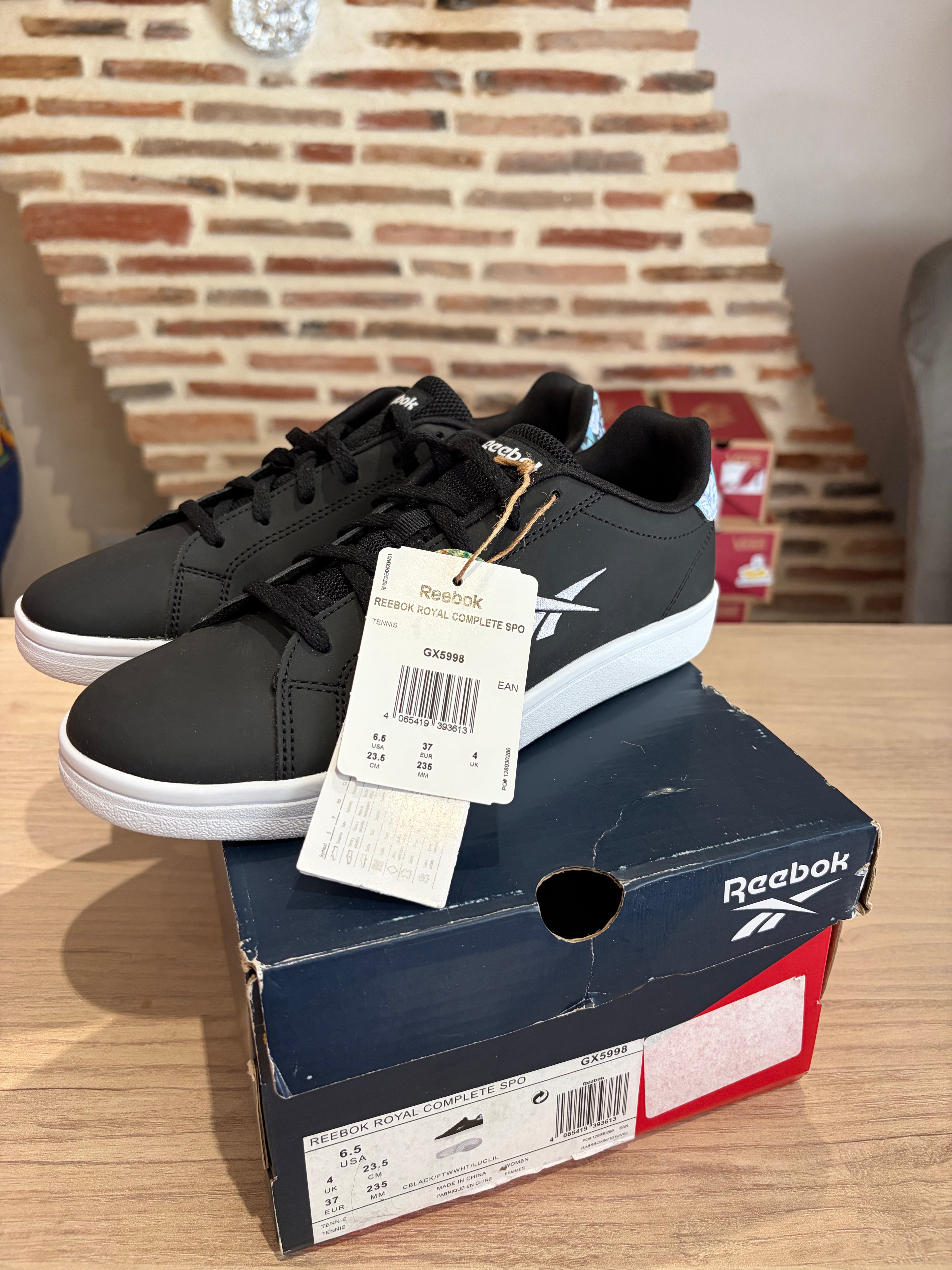 Reebok Royal Complete SPO Femme Noires – Pointure 37 – Neuves avec boîte