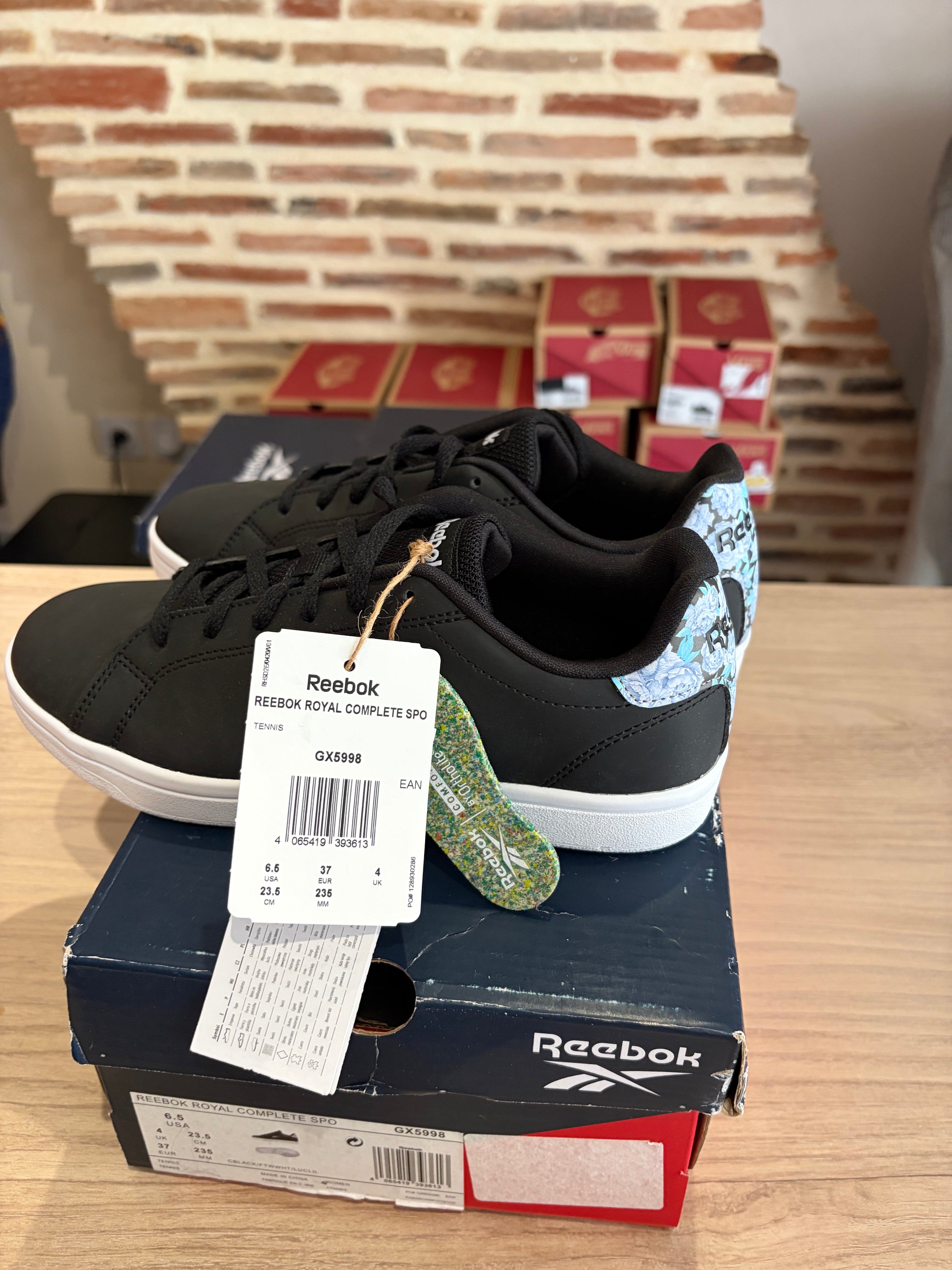 Reebok Royal Complete SPO Femme Noires – Pointure 37 – Neuves avec boîte