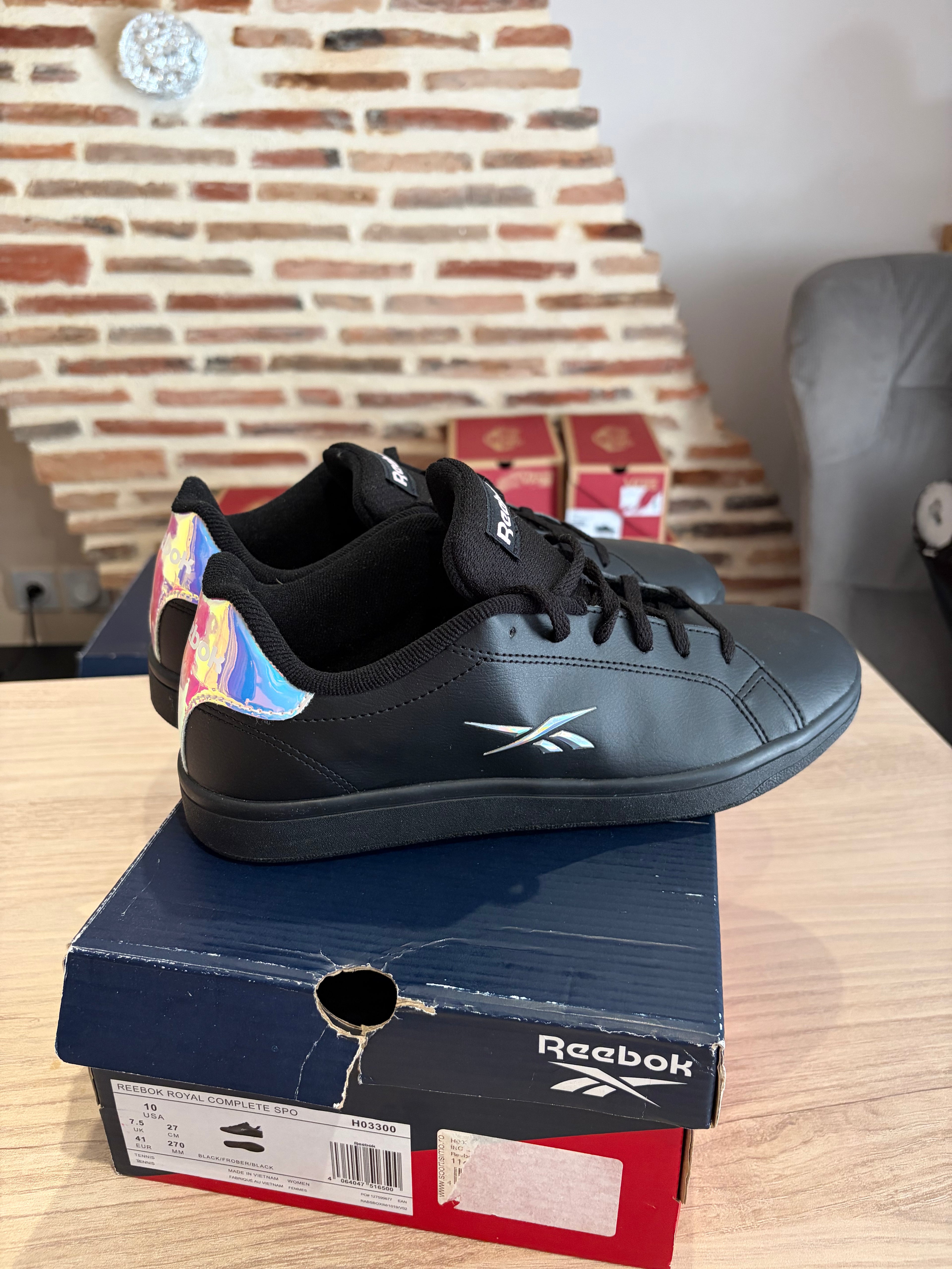 Reebok Royal Complete SPO Noires – Pointure 41 – Neuves avec boîte
