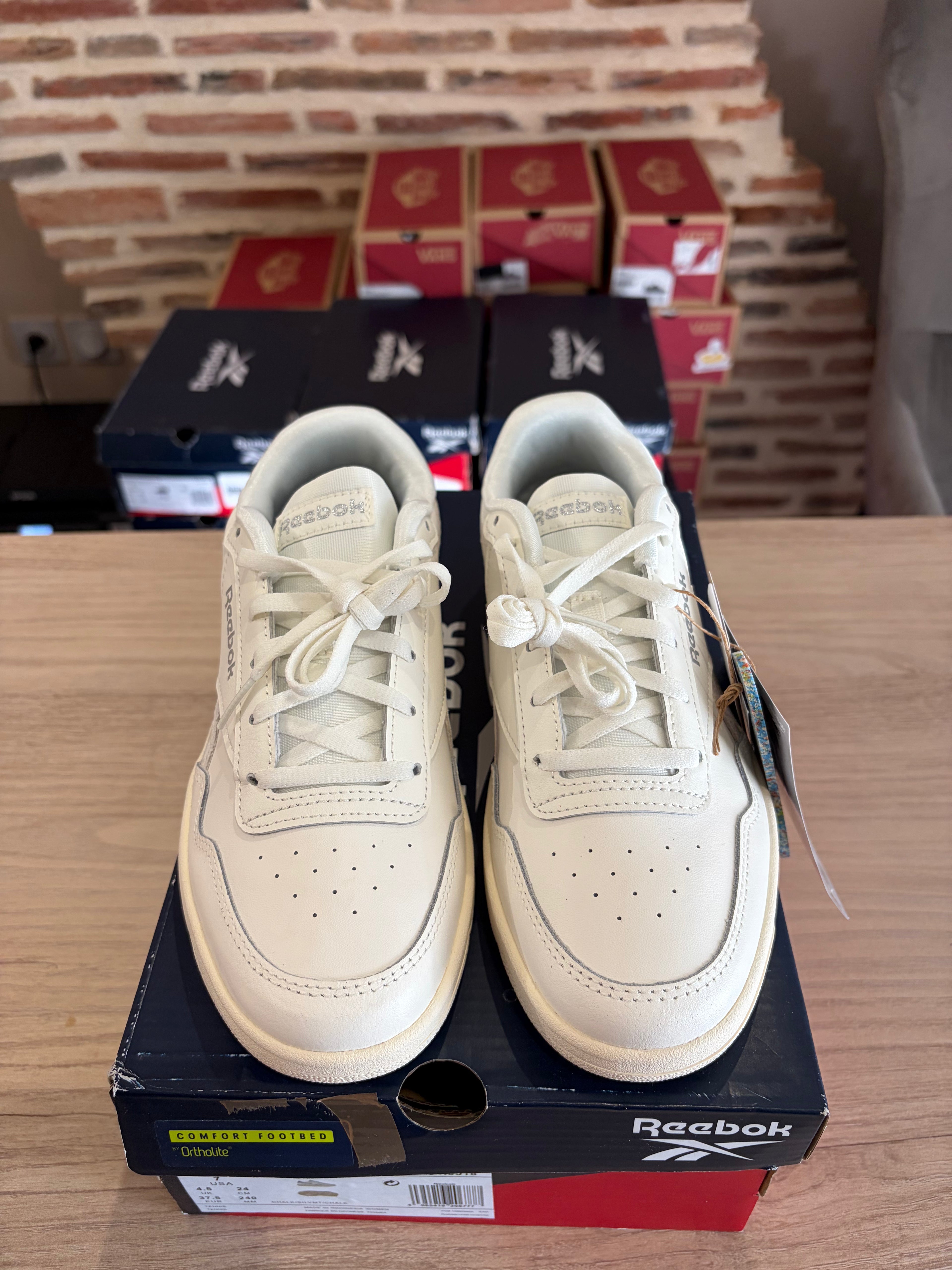 Reebok Royal Techque T GX8519 Femme Blanche & Gris Clair - Baskets Lifestyle Neuves - 37,5