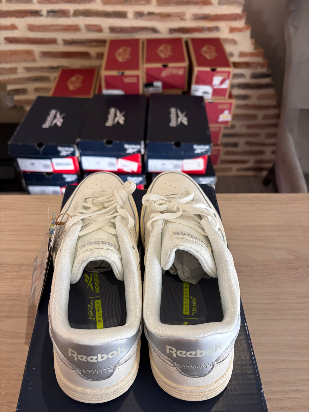 Reebok Royal Techque T GX8519 Femme Blanche & Gris Clair - Baskets Lifestyle Neuves - 37,5