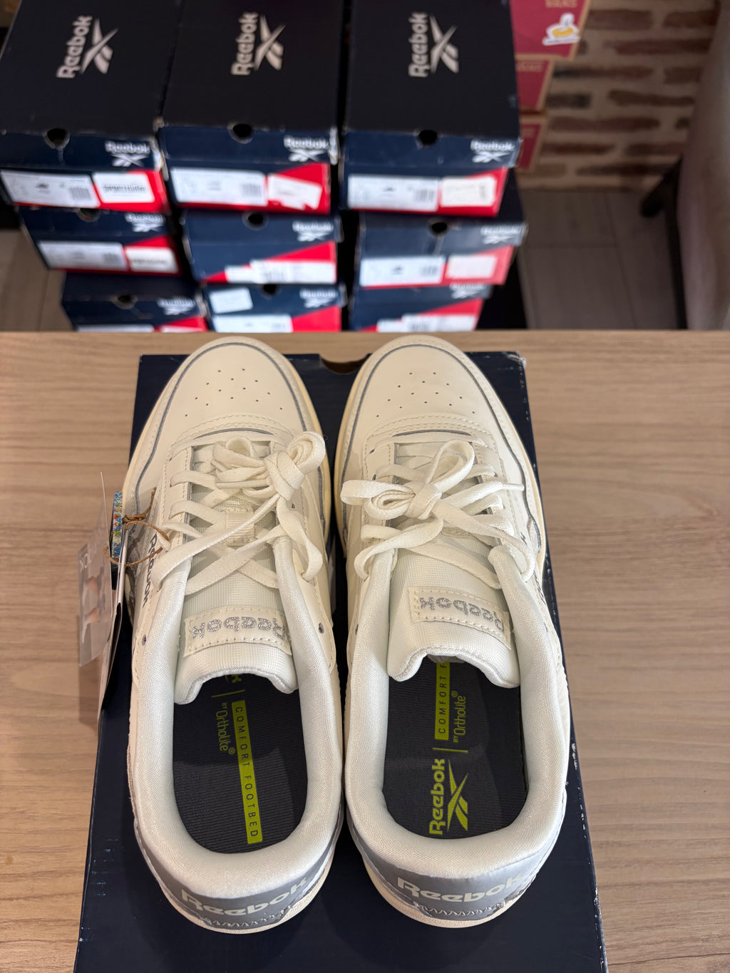 Reebok Royal Techque T GX8519 Femme Blanche & Gris Clair - Baskets Lifestyle Neuves - 37,5