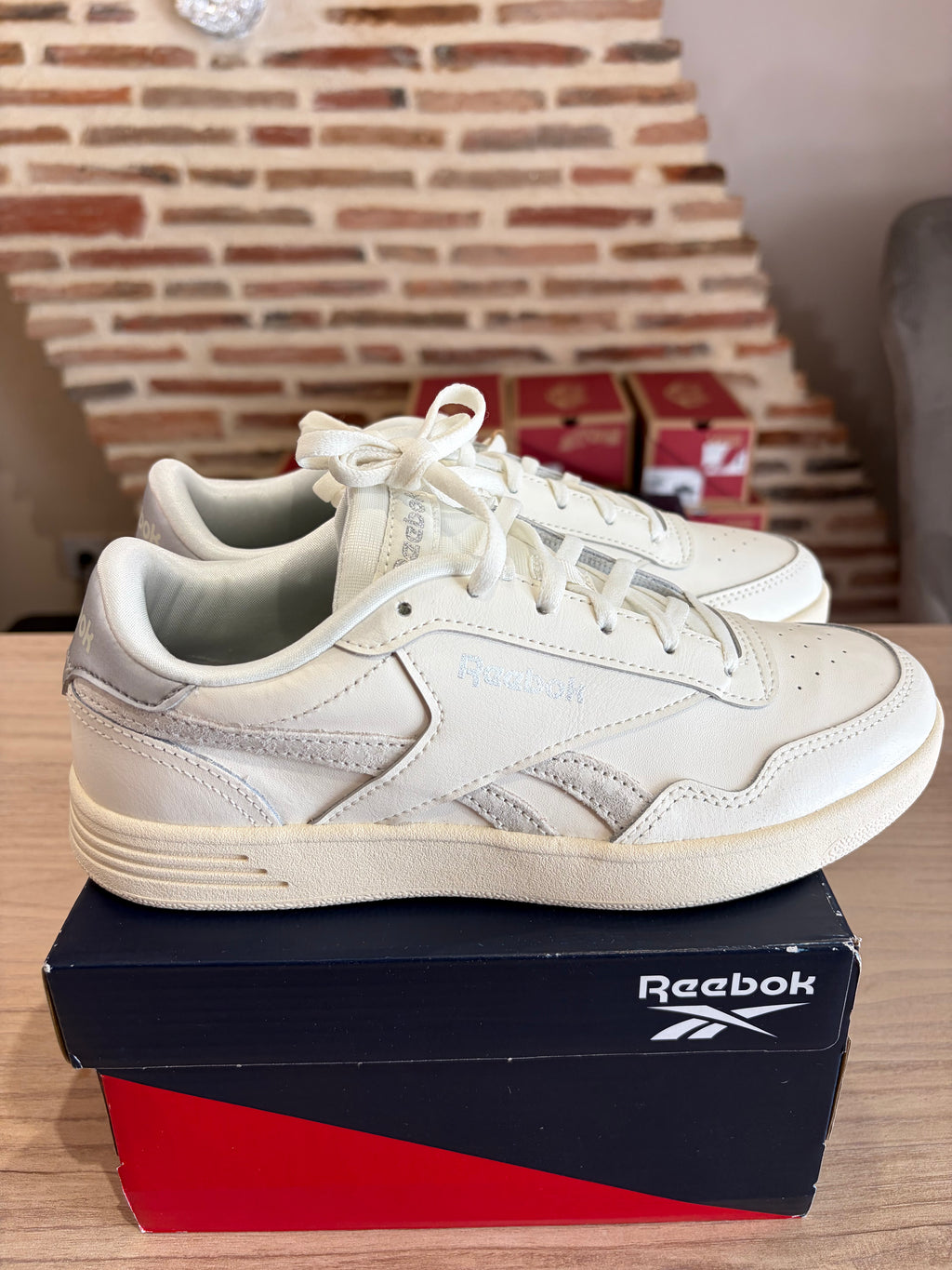 Reebok Royal Techque T GX8519 Femme Blanche & Gris Clair - Baskets Lifestyle Neuves - 37,5