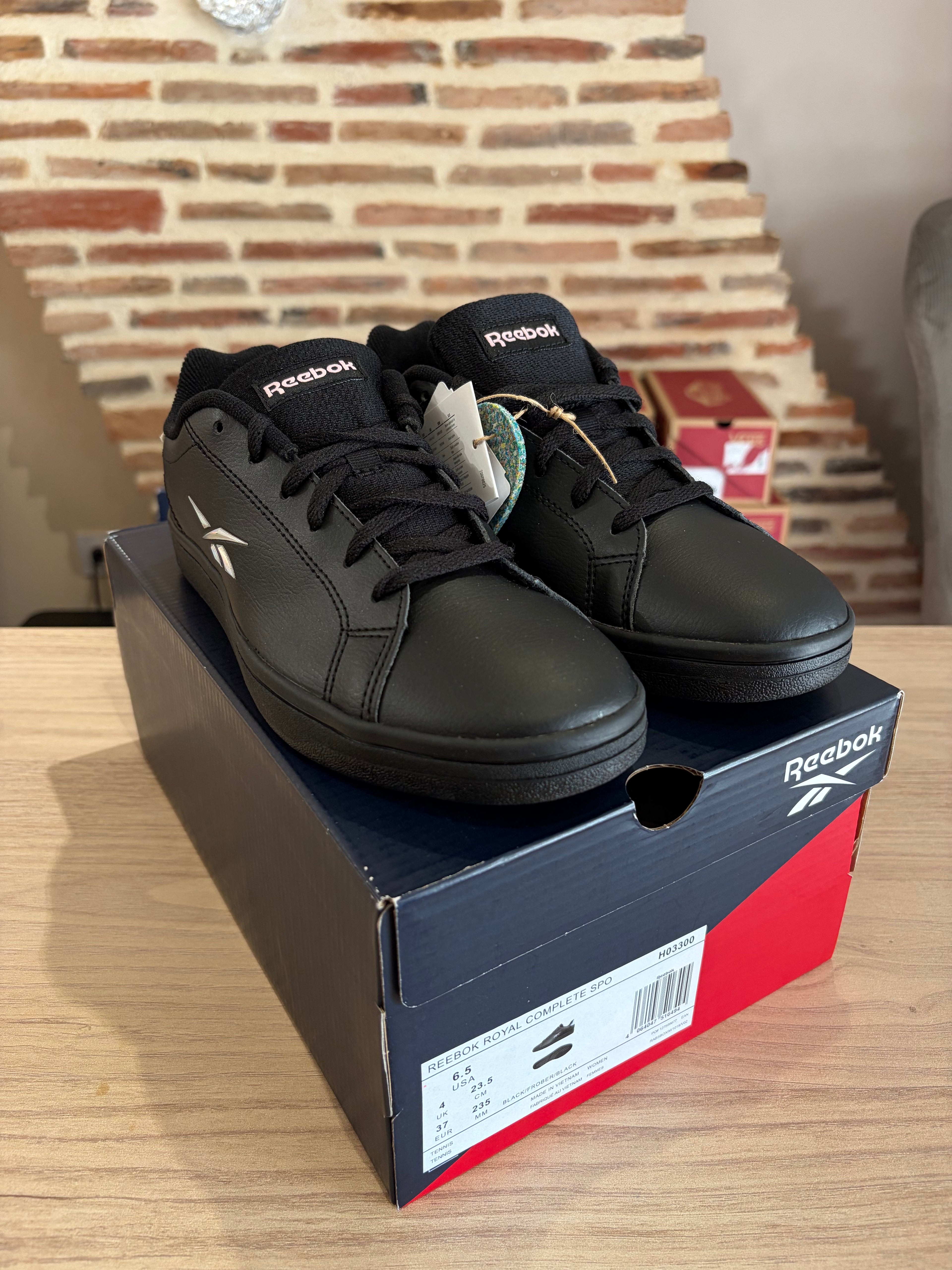 Reebok Royal Complete Sport H03300 Femme Noires - Baskets Lifestyle Neuves - 37