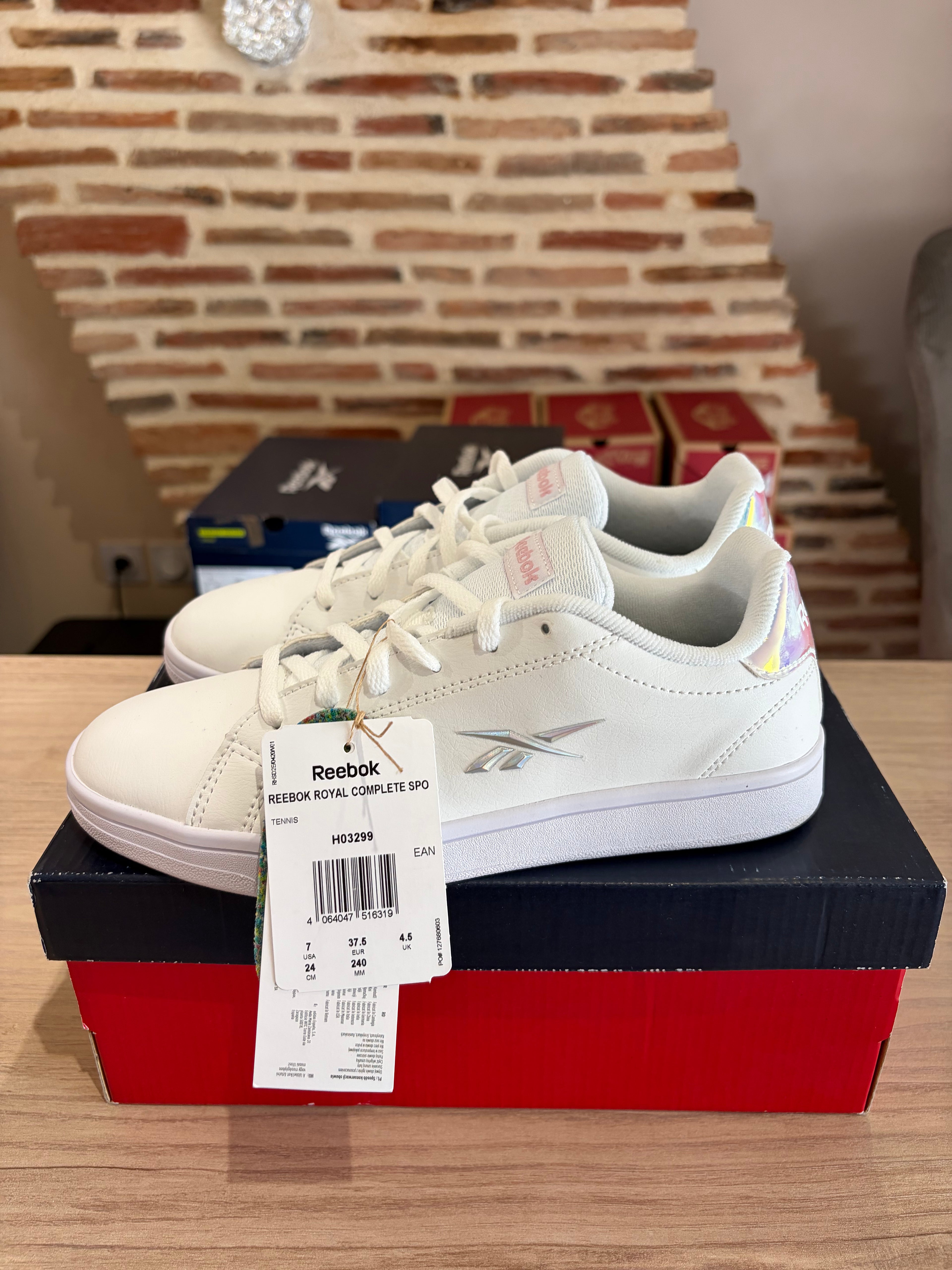 Reebok Royal Complete Sport H03399 Femme Blanches - Baskets Lifestyle Neuves - 37,5