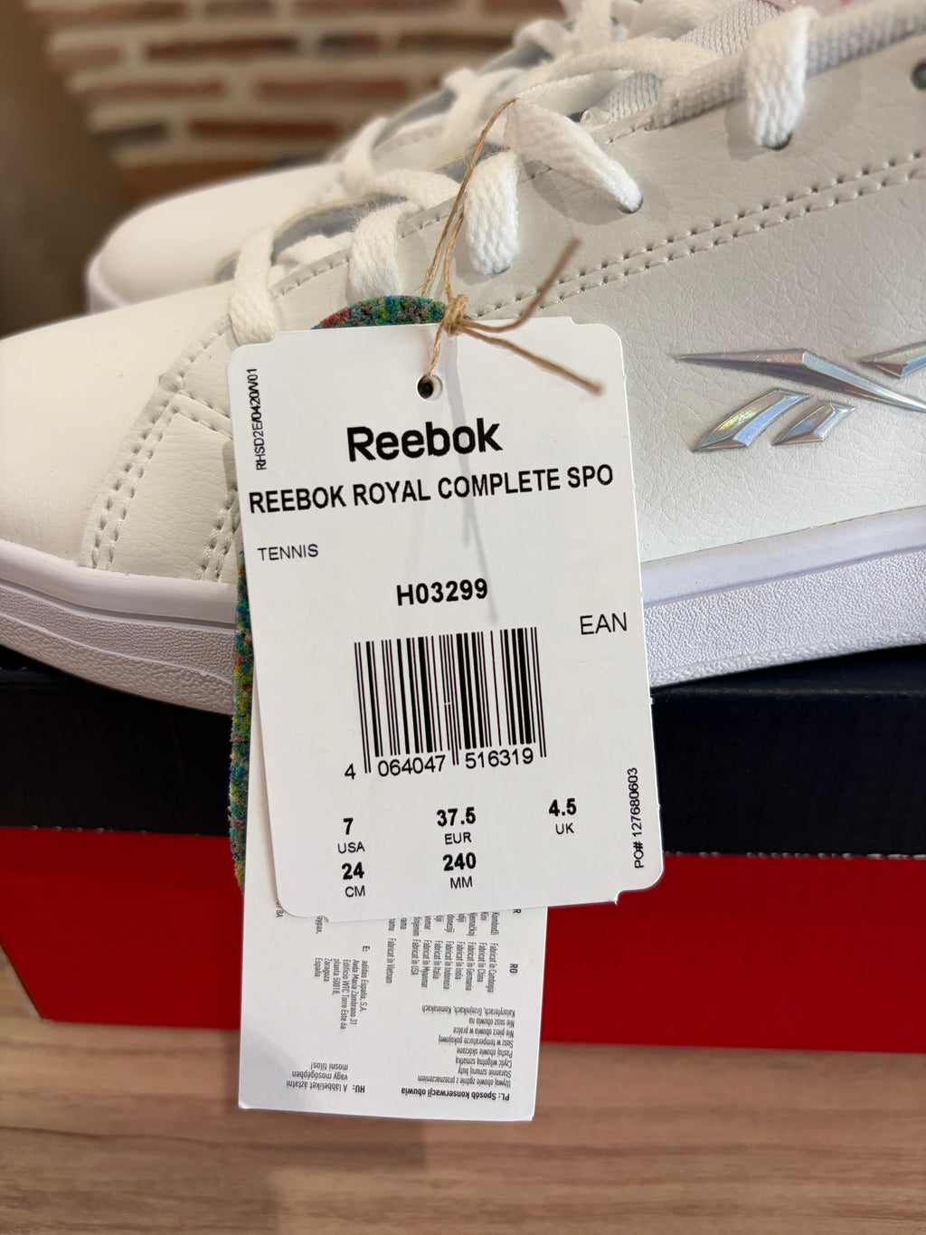 Reebok Royal Complete Sport H03399 Femme Blanches - Baskets Lifestyle Neuves - 37,5