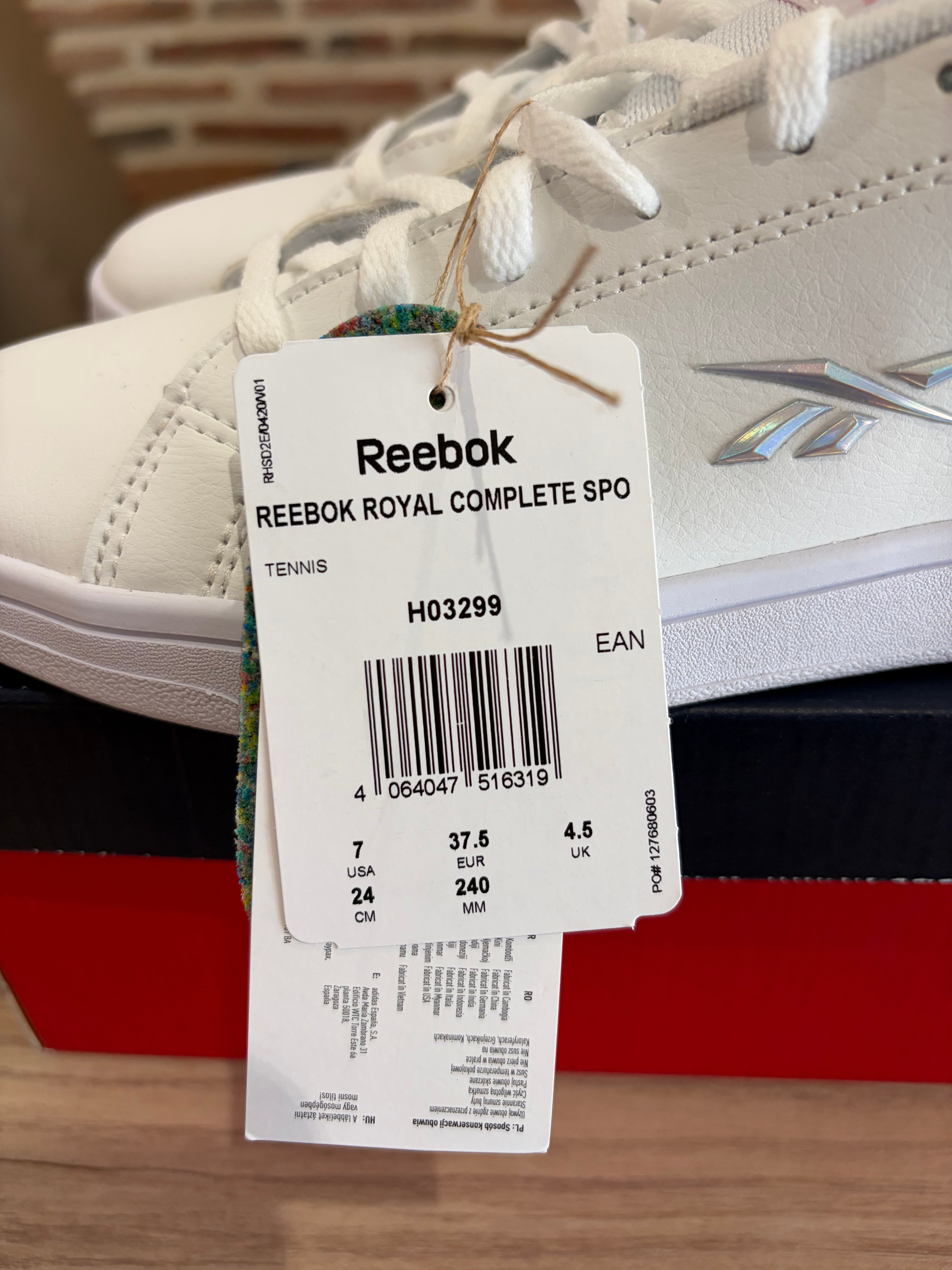 Reebok Royal Complete Sport H03399 Femme Blanches - Baskets Lifestyle Neuves - 37,5