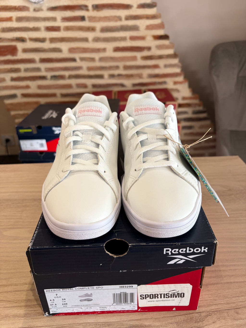 Reebok Royal Complete Sport H03399 Femme Blanches - Baskets Lifestyle Neuves - 37,5