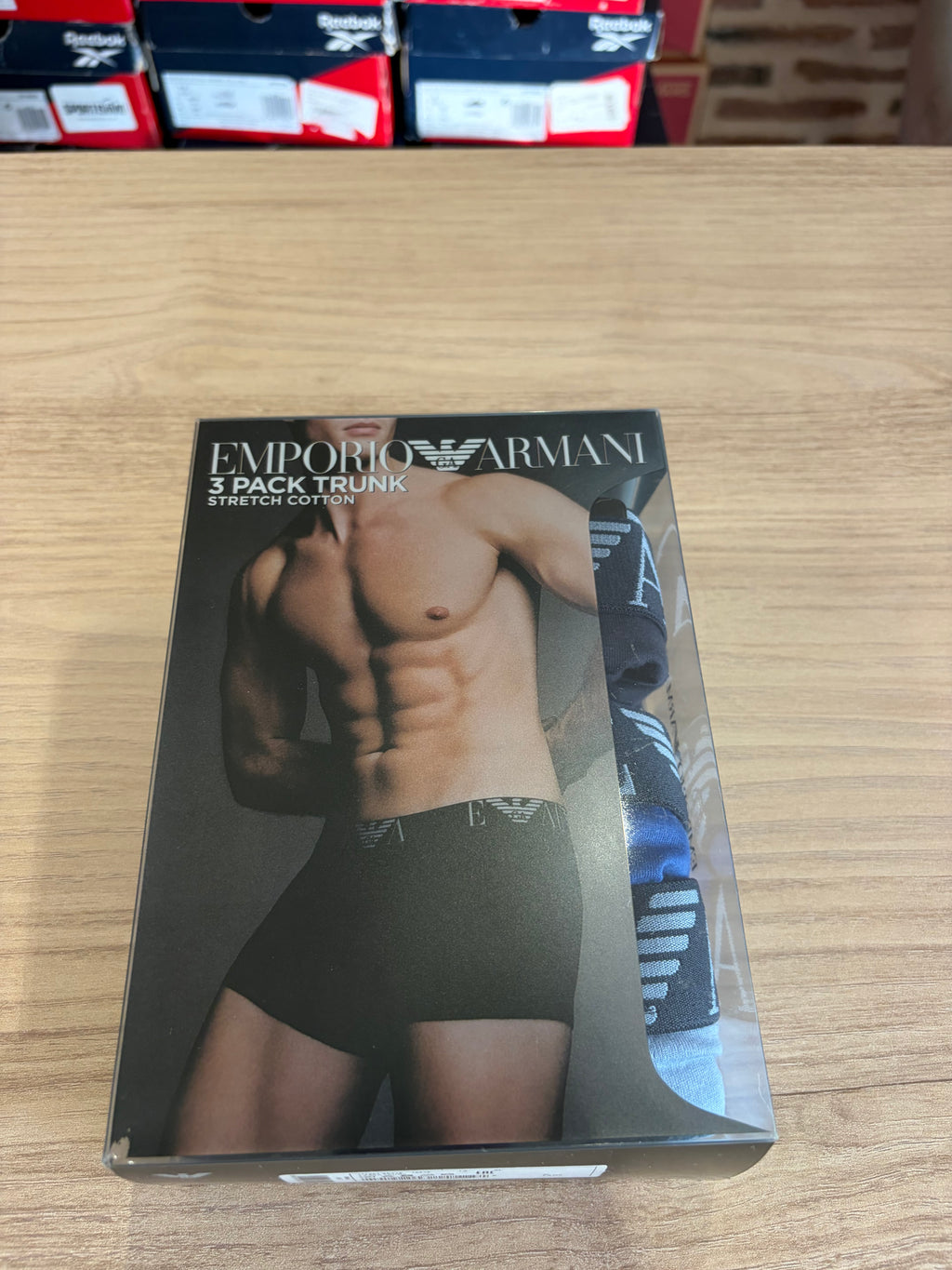 Emporio Armani 3 Pack Trunk Stretch Cotton Homme - Lot de 3 Boxers Coton - XL