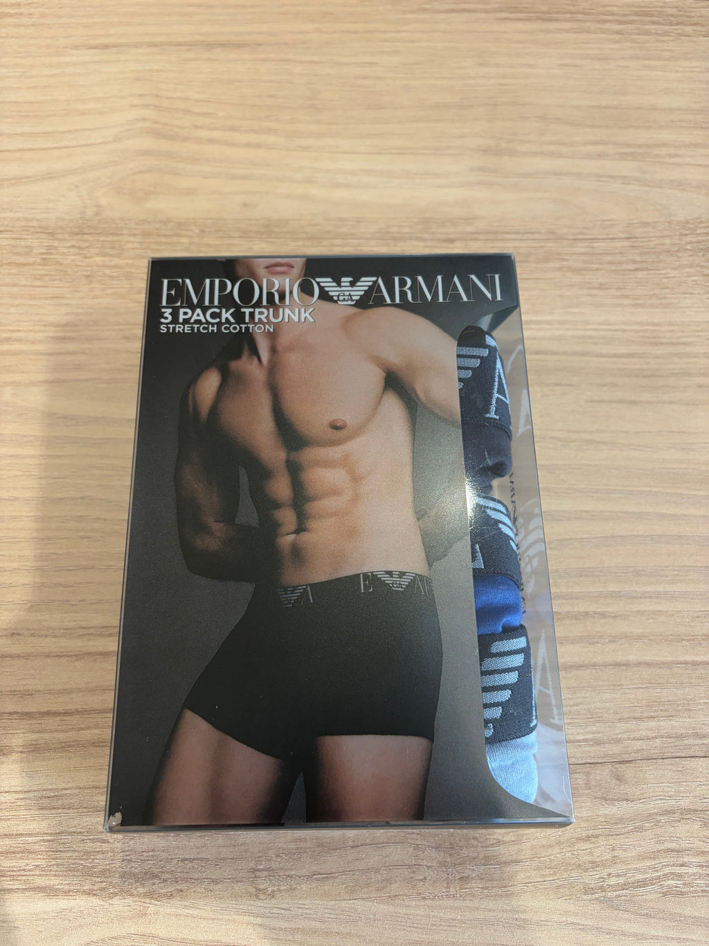 Emporio Armani 3 Pack Trunk Stretch Cotton Homme - Lot de 3 Boxers Coton - XL