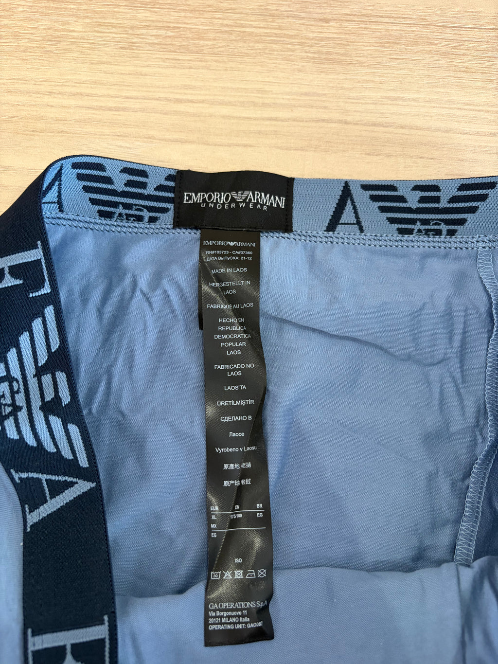 Emporio Armani 3 Pack Trunk Stretch Cotton Homme - Lot de 3 Boxers Coton - XL