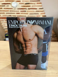 Emporio Armani 3 Pack Trunk Stretch Cotton Homme - Lot de 3 Boxers Coton - L
