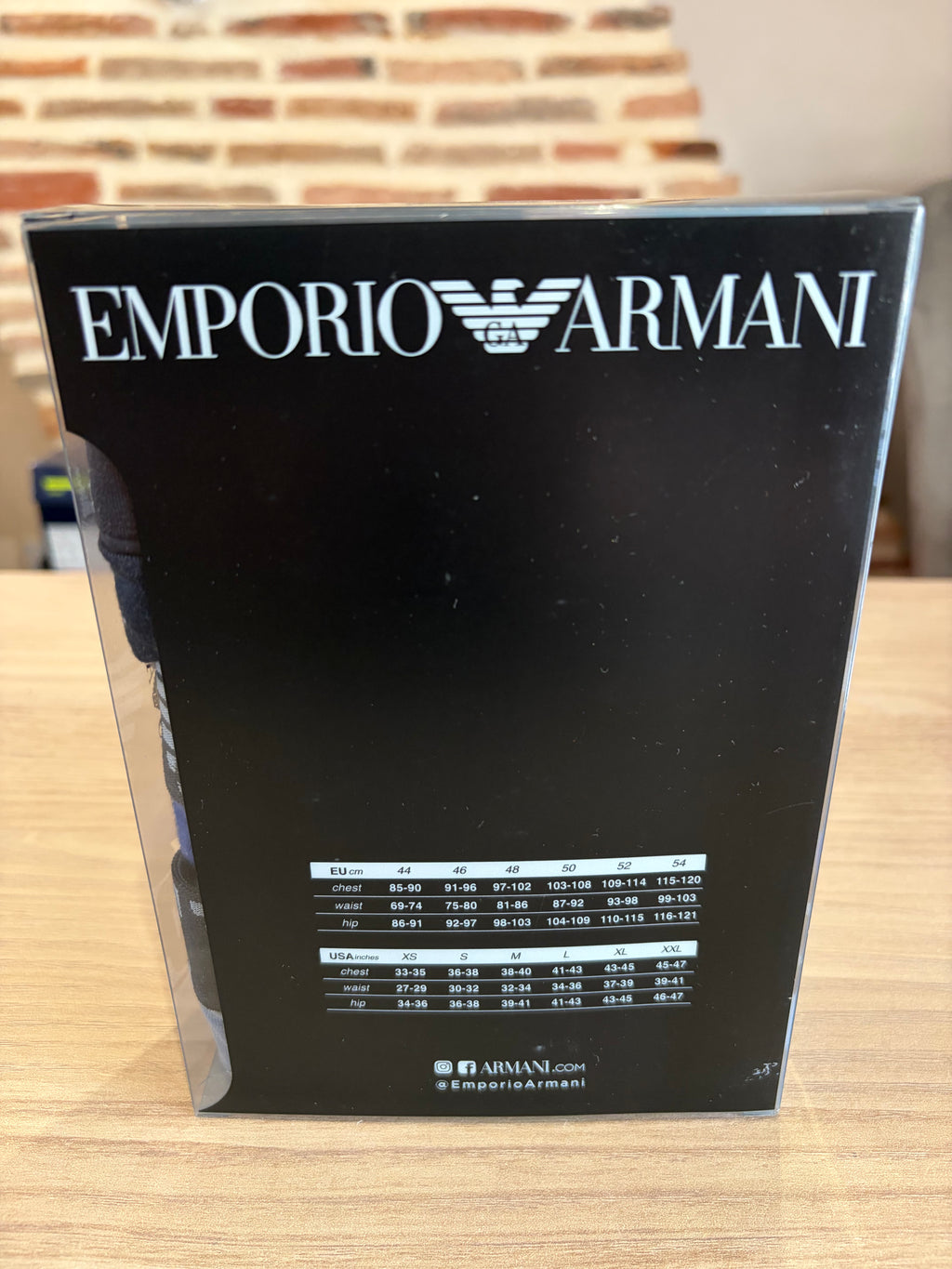 Emporio Armani 3 Pack Trunk Stretch Cotton Homme - Lot de 3 Boxers Coton - L