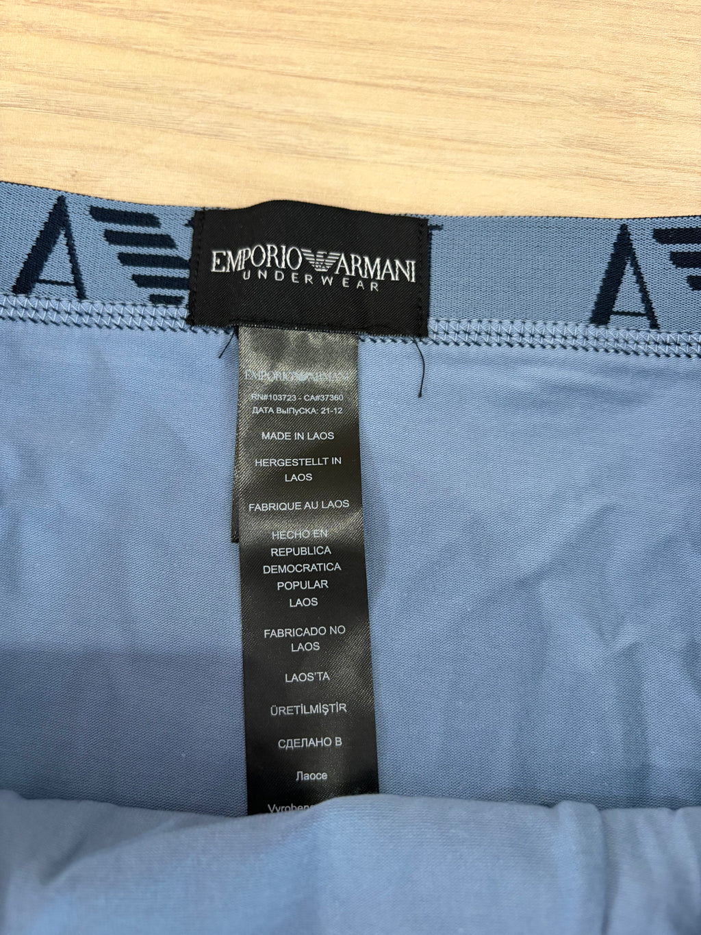 Emporio Armani 3 Pack Trunk Stretch Cotton Homme - Lot de 3 Boxers Coton - L