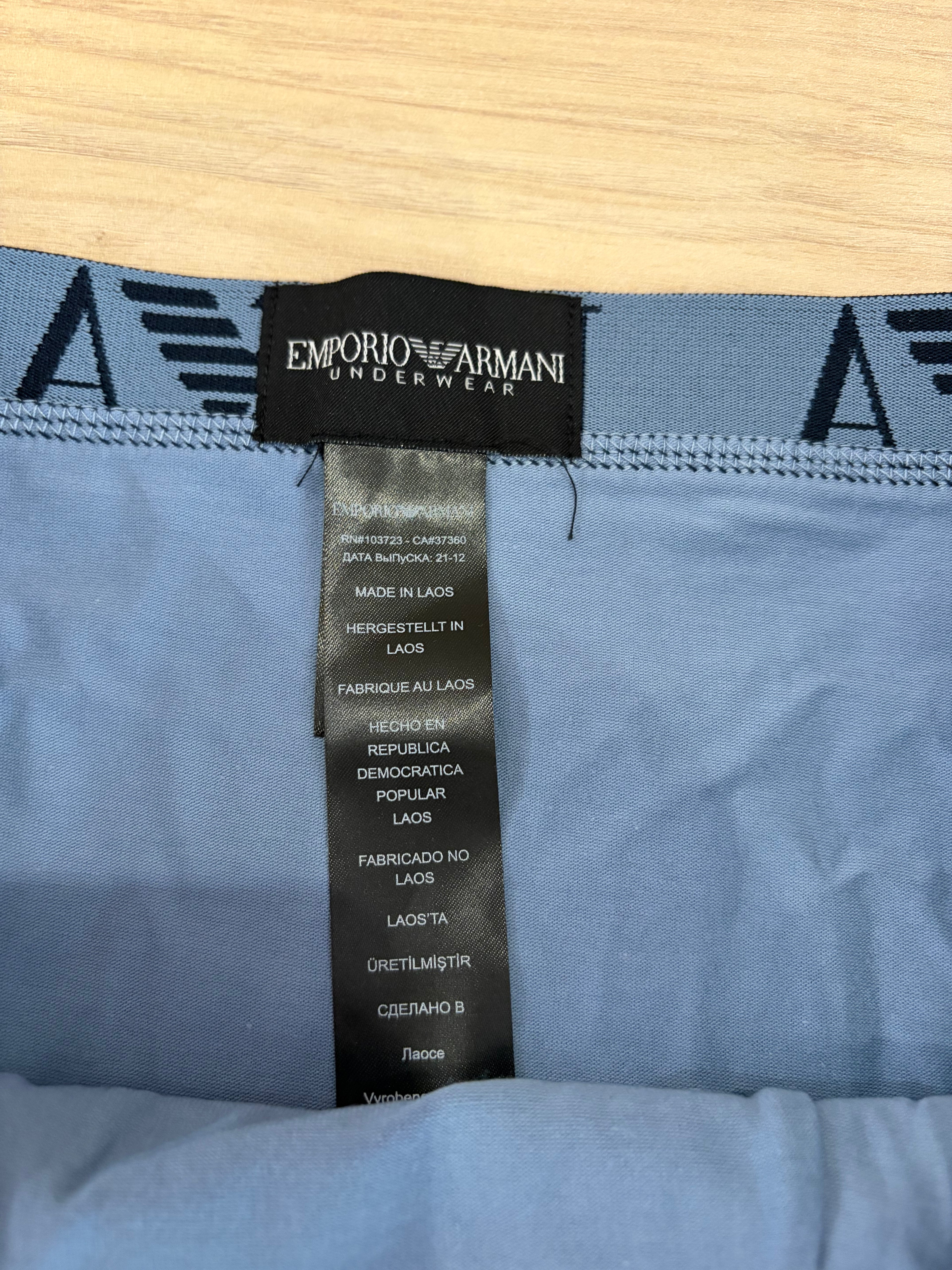 Emporio Armani 3 Pack Trunk Stretch Cotton Homme - Lot de 3 Boxers Coton - L