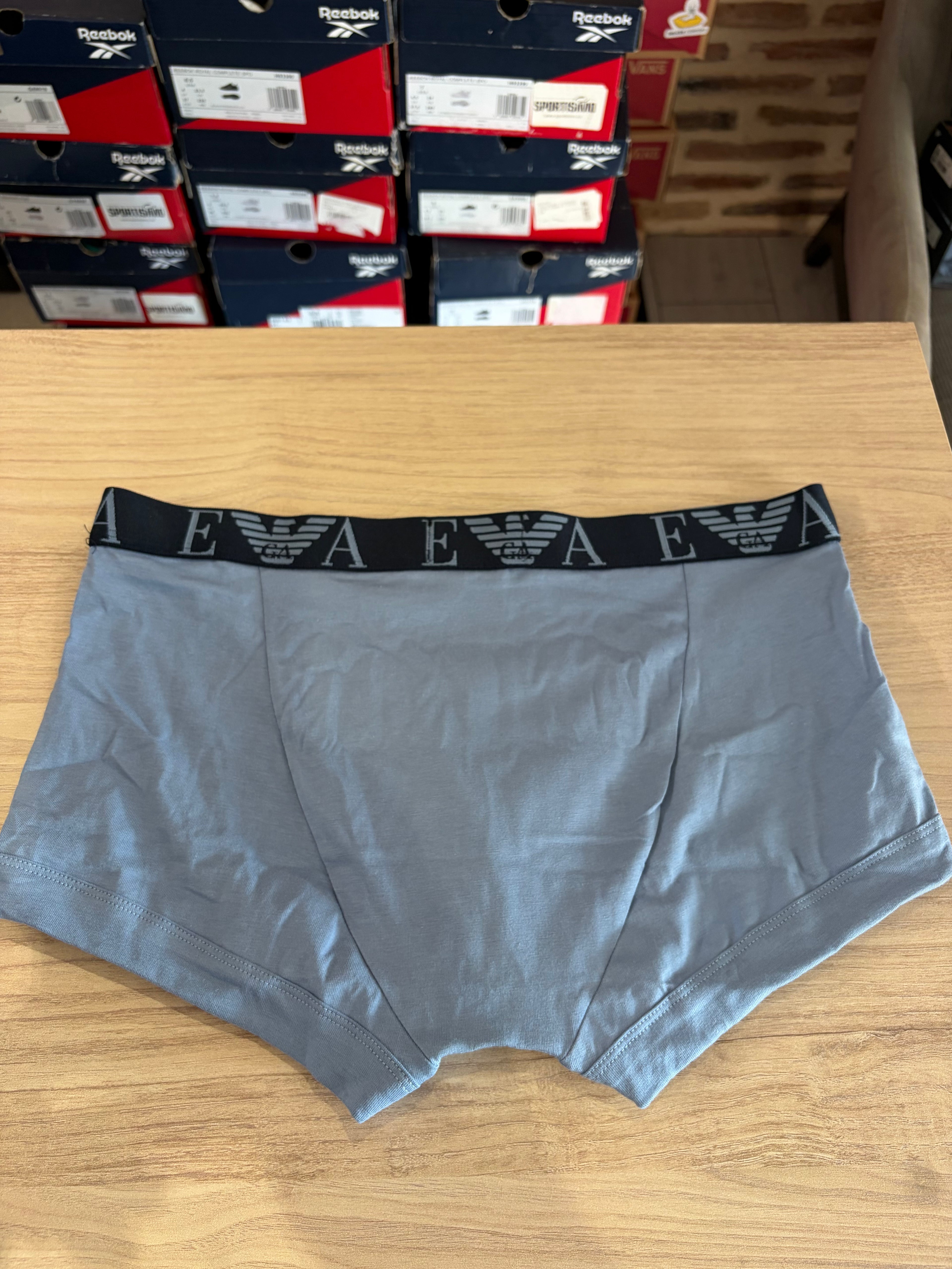 Emporio Armani 3 Pack Trunk Stretch Cotton Homme - Lot de 3 Boxers Coton - L