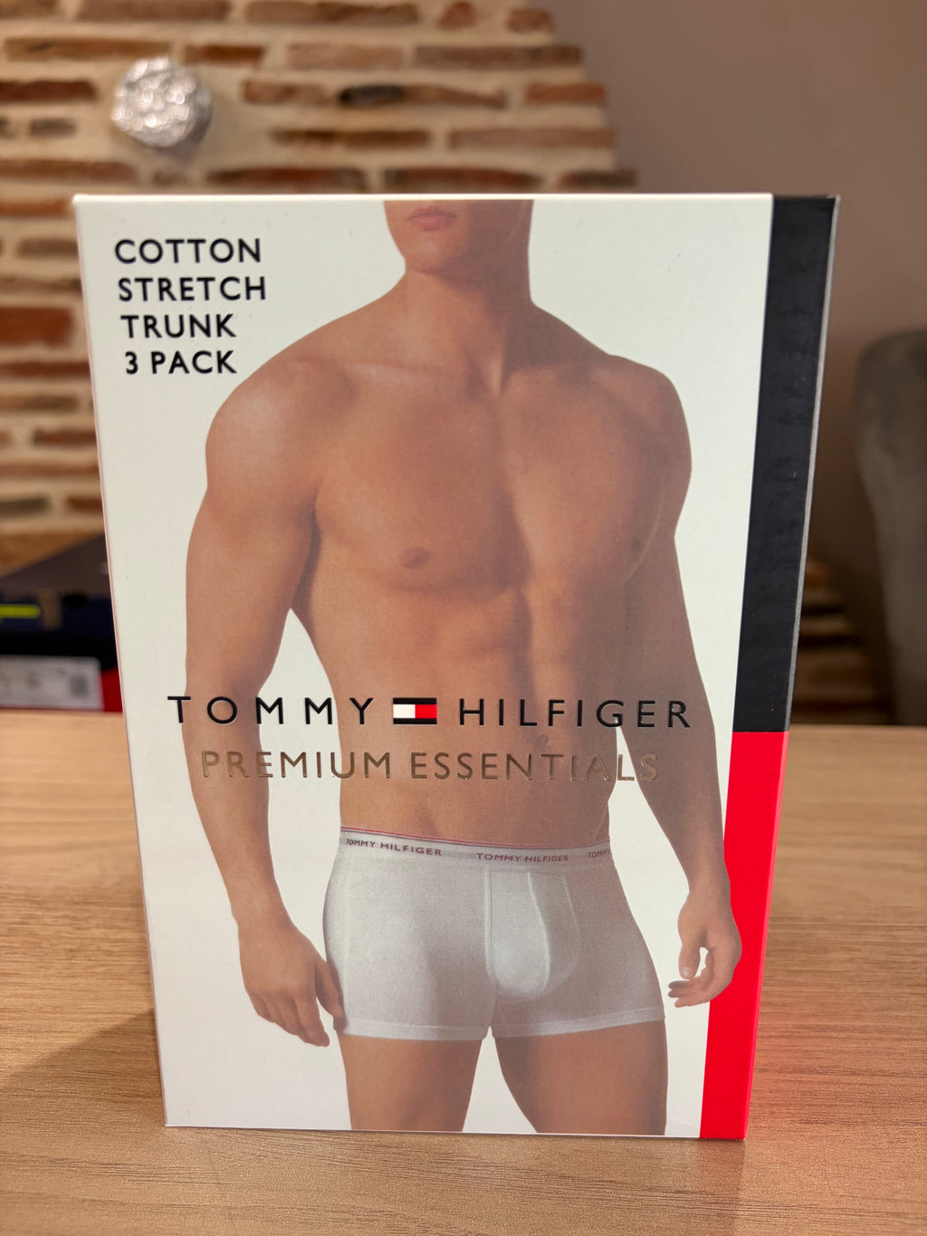 Tommy Hilfiger Premium Essentials - Lot de 3 boxers Trunk Noir/Gris chiné/Blanc - Taille XL