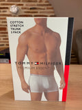 Tommy Hilfiger Premium Essentials - Lot de 3 boxers Trunk Noir/Gris chiné/Blanc - Taille XL
