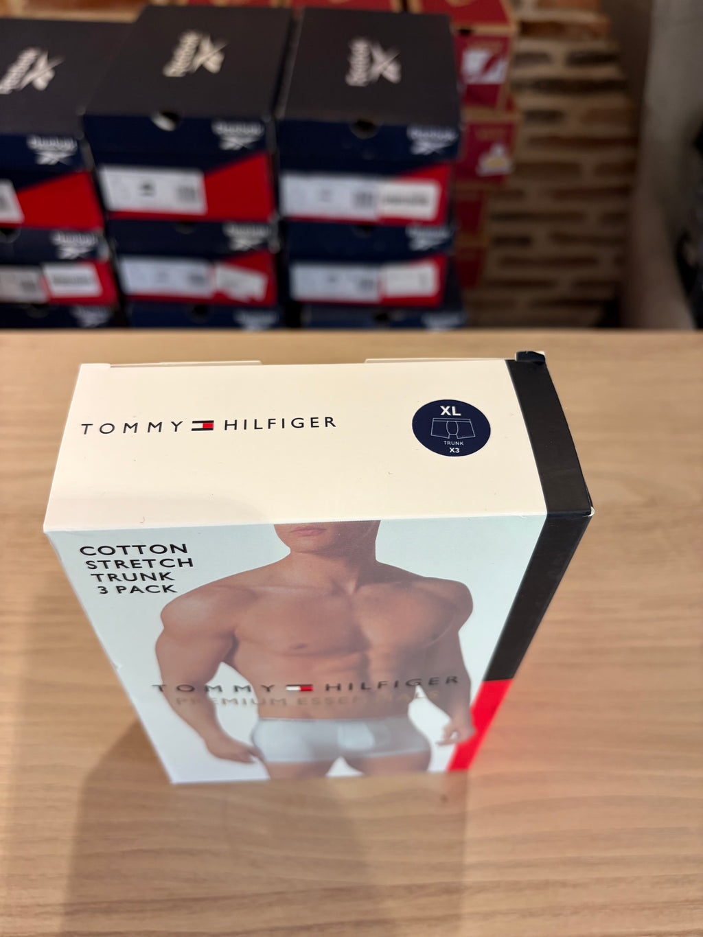 Tommy Hilfiger Premium Essentials - Lot de 3 boxers Trunk Bleu marine - Taille XL