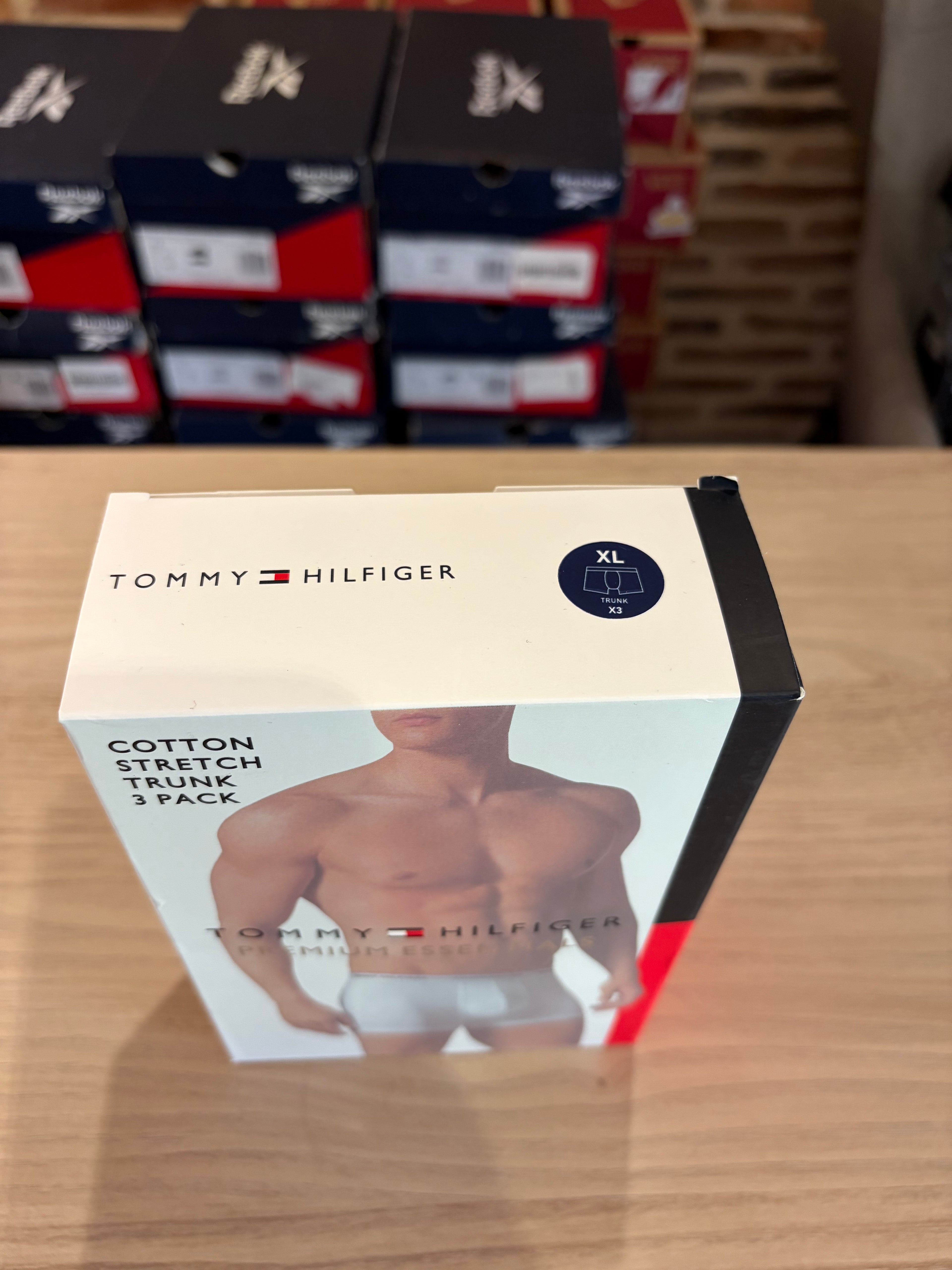 Tommy Hilfiger Premium Essentials - Lot de 3 boxers Trunk Bleu marine - Taille XL