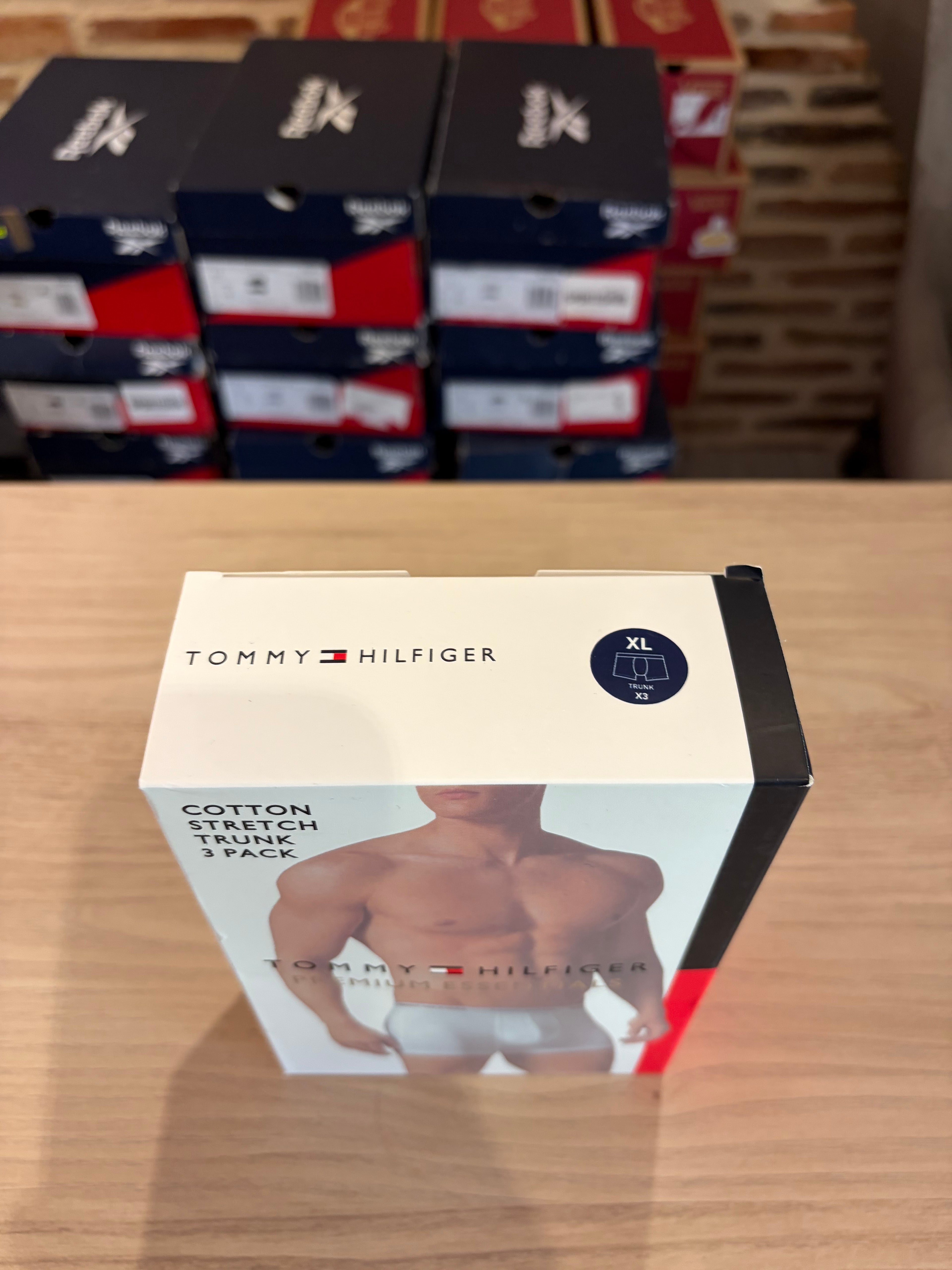 Tommy Hilfiger Premium Essentials - Lot de 3 boxers Trunk Bleu marine - Taille XL