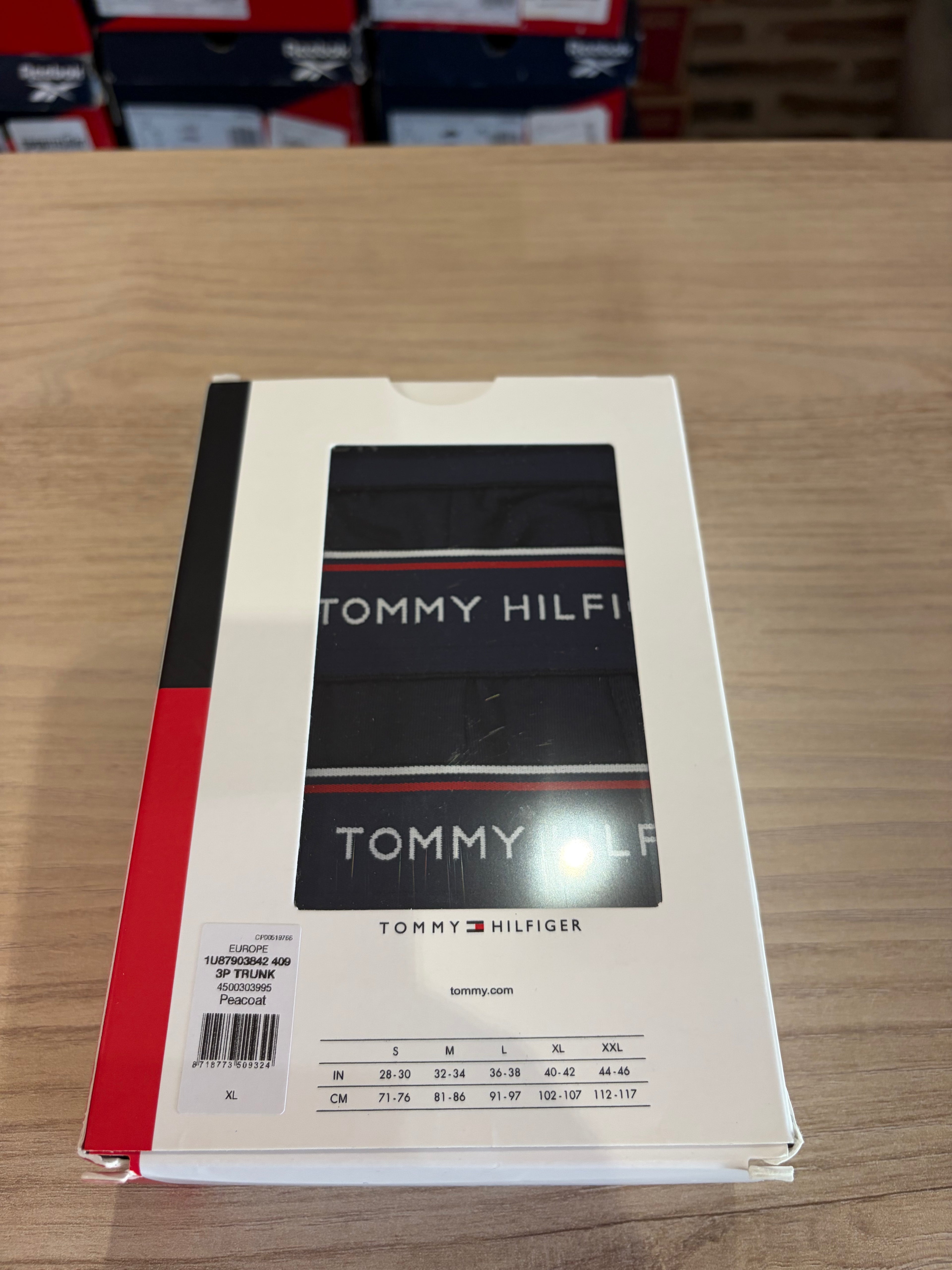 Tommy Hilfiger Premium Essentials - Lot de 3 boxers Trunk Bleu marine - Taille XL
