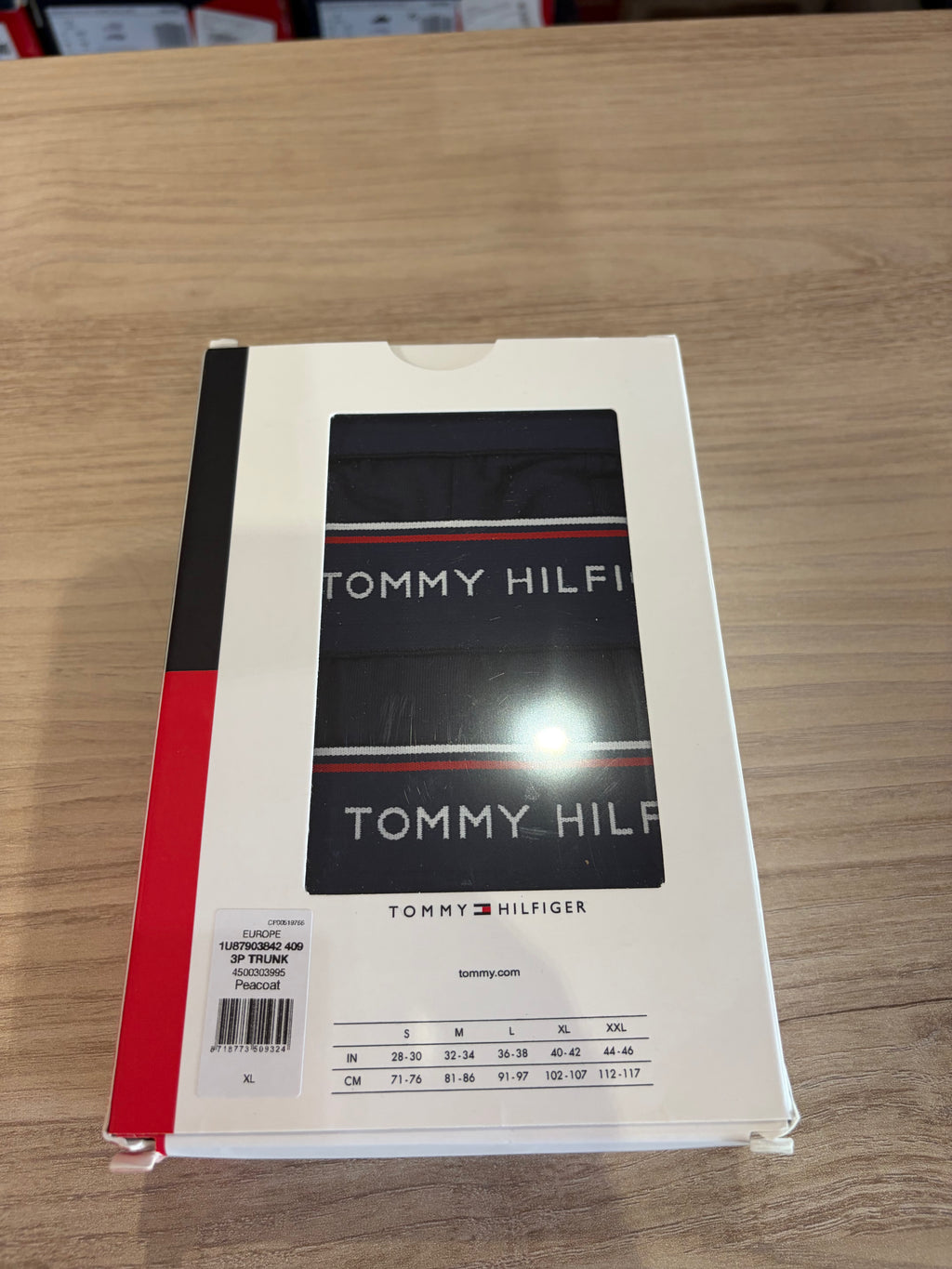 Tommy Hilfiger Premium Essentials - Lot de 3 boxers Trunk Bleu marine - Taille XL