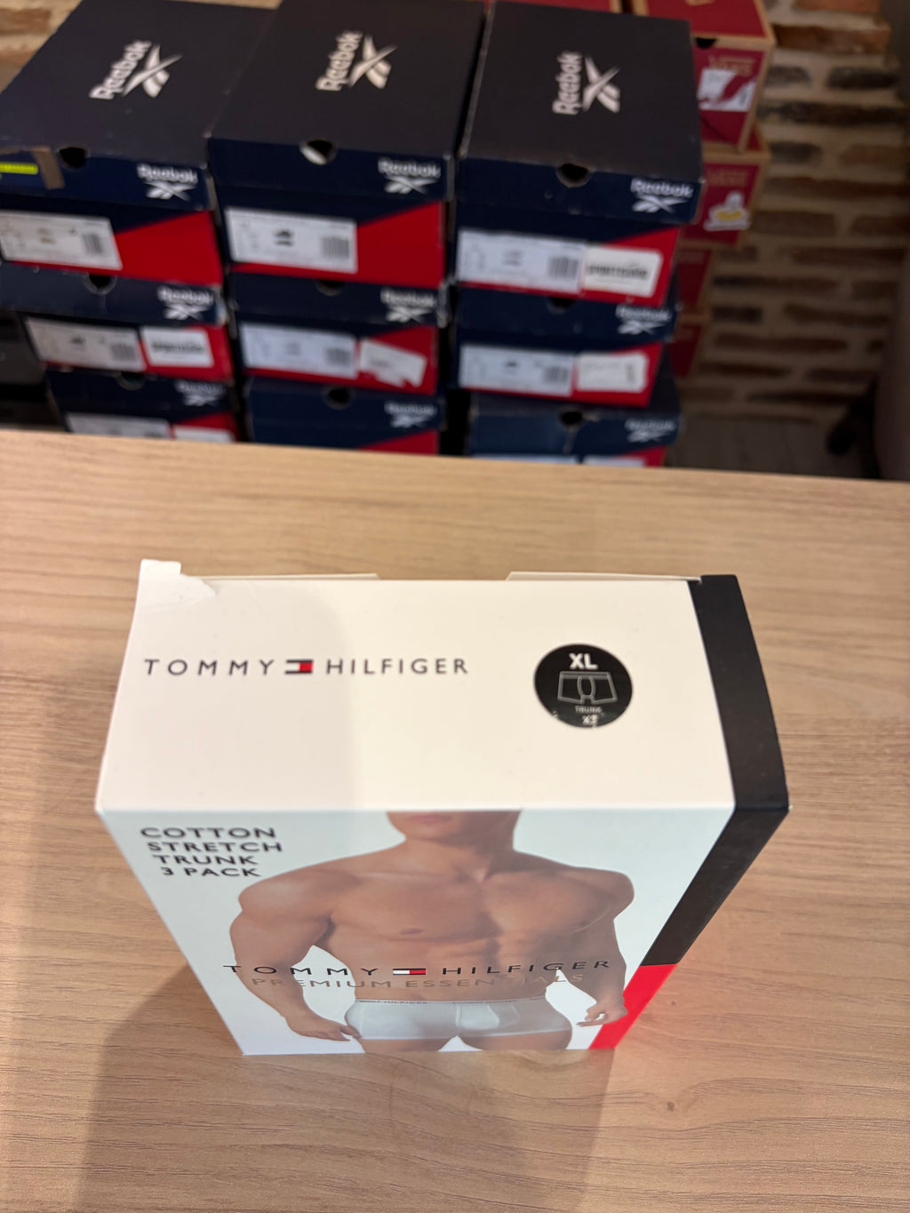 Tommy Hilfiger Premium Essentials - Lot de 3 boxers Trunk Noir - Taille XL