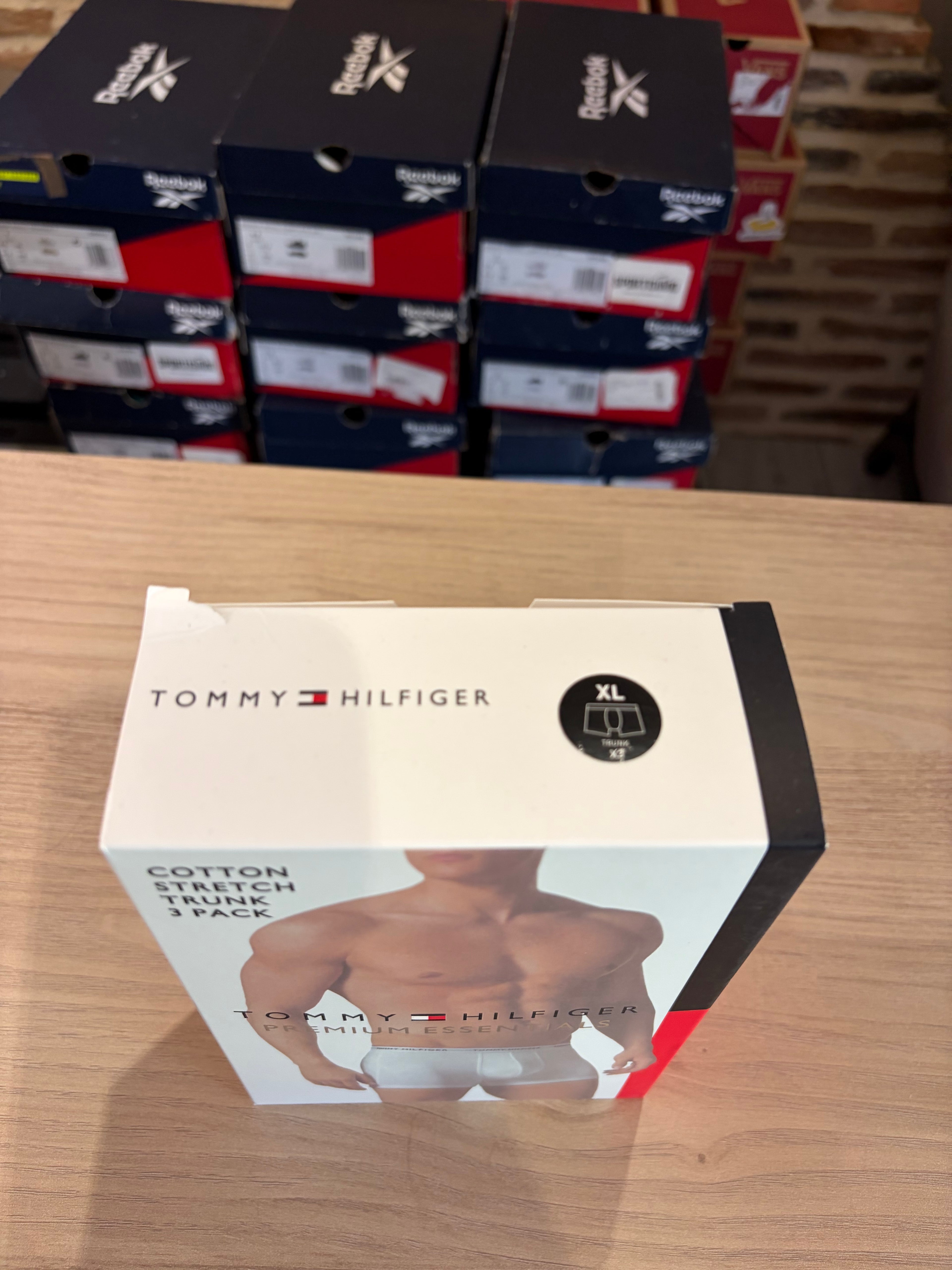 Tommy Hilfiger Premium Essentials - Lot de 3 boxers Trunk Noir - Taille XL