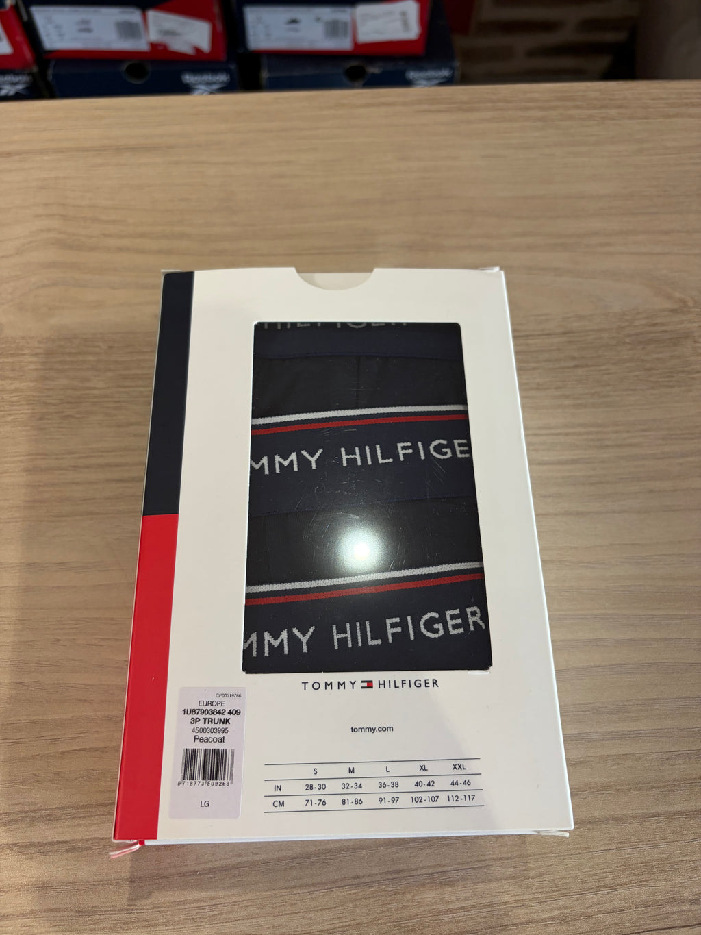 Tommy Hilfiger Premium Essentials - Lot de 3 boxers Trunk Bleu marine - Taille L