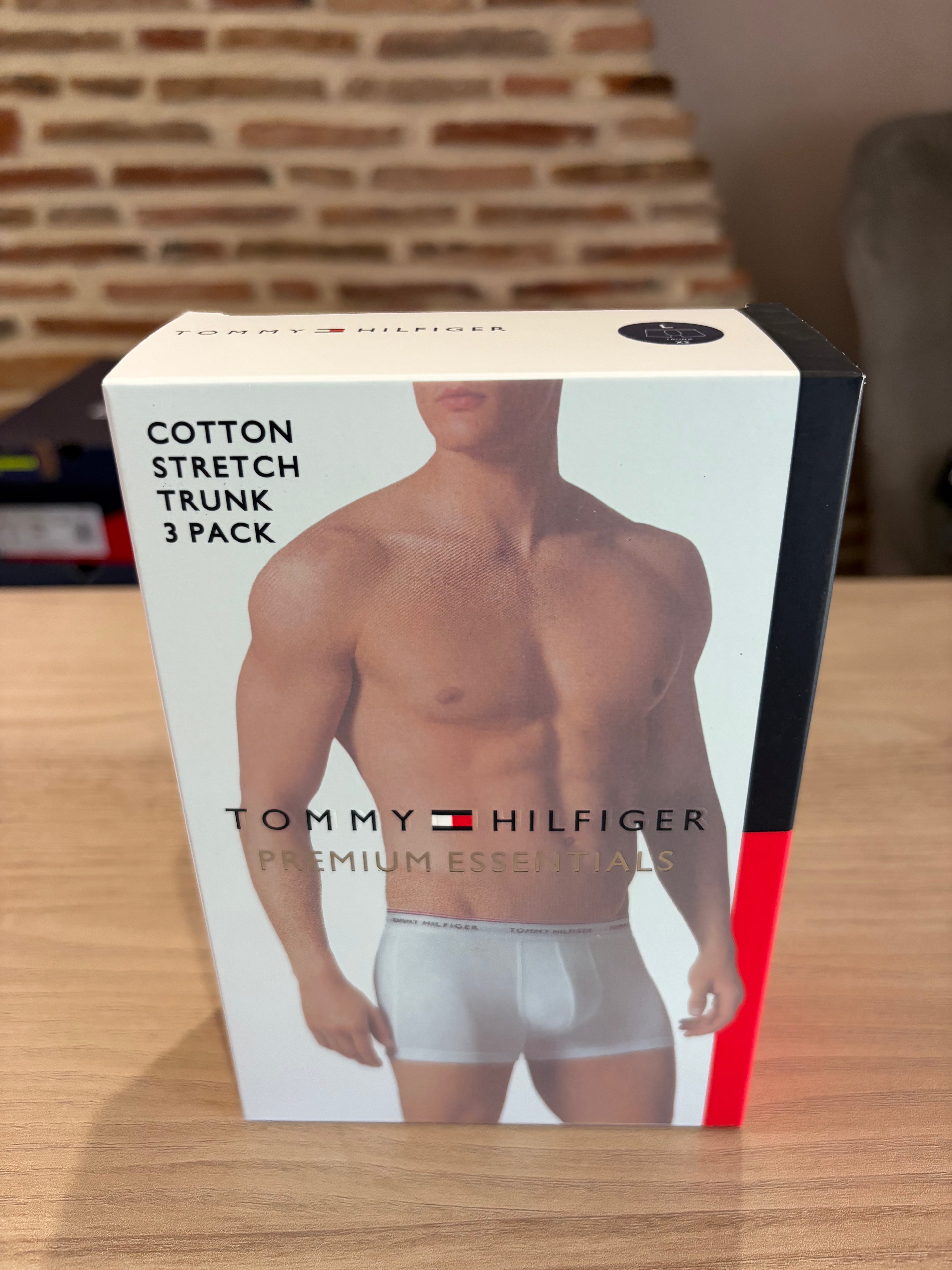 Tommy Hilfiger Premium Essentials - Lot de 3 boxers Trunk Bleu marine - Taille L