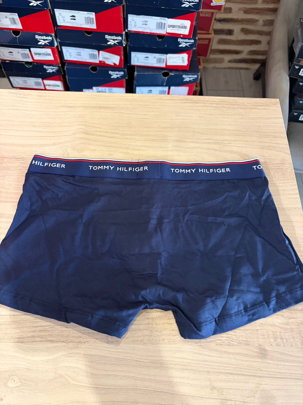 Tommy Hilfiger Premium Essentials - Lot de 3 boxers Trunk Bleu marine - Taille L