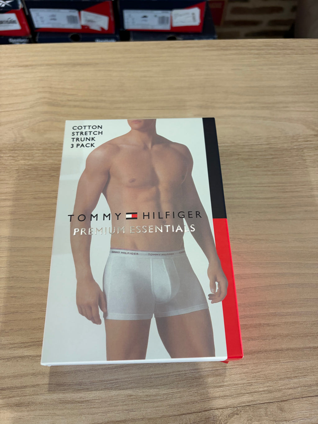 Tommy Hilfiger Premium Essentials - Lot de 3 boxers Trunk Bleu marine - Taille L