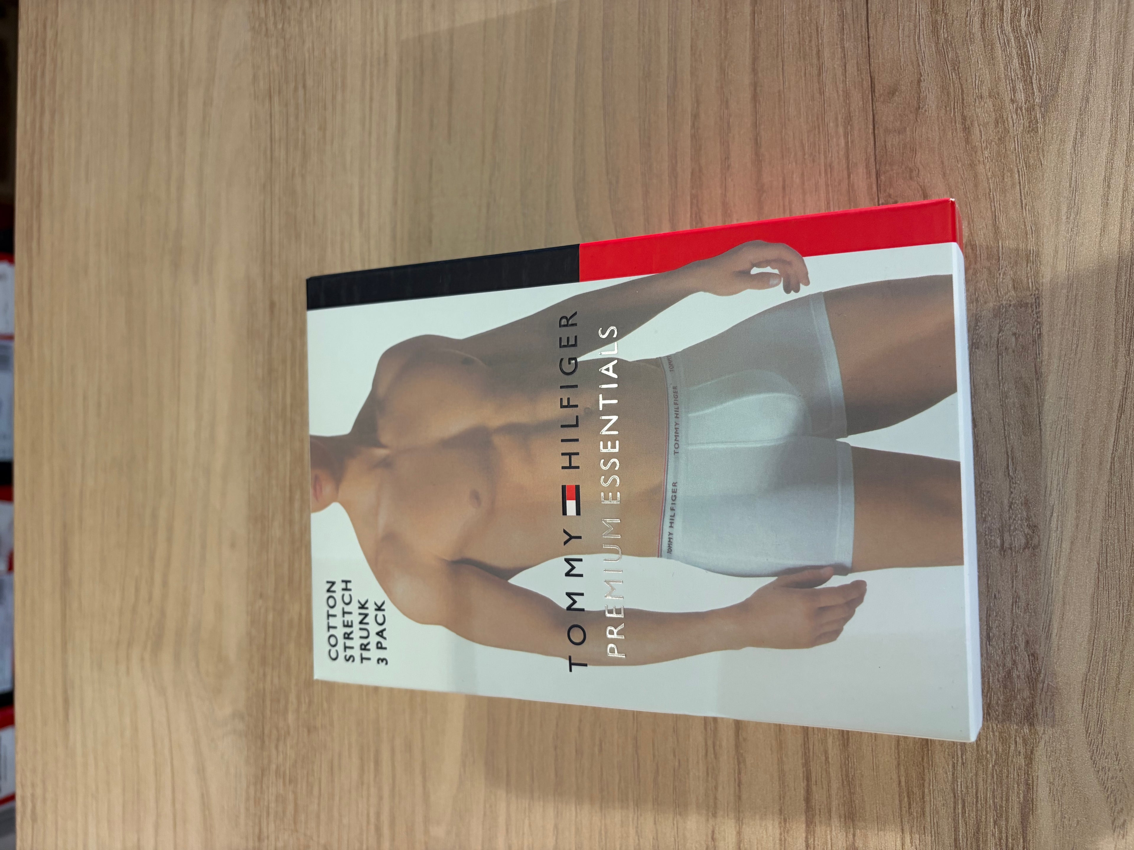 Tommy Hilfiger Premium Essentials - Lot de 3 boxers Trunk Noir/Gris chiné/Blanc - Taille L