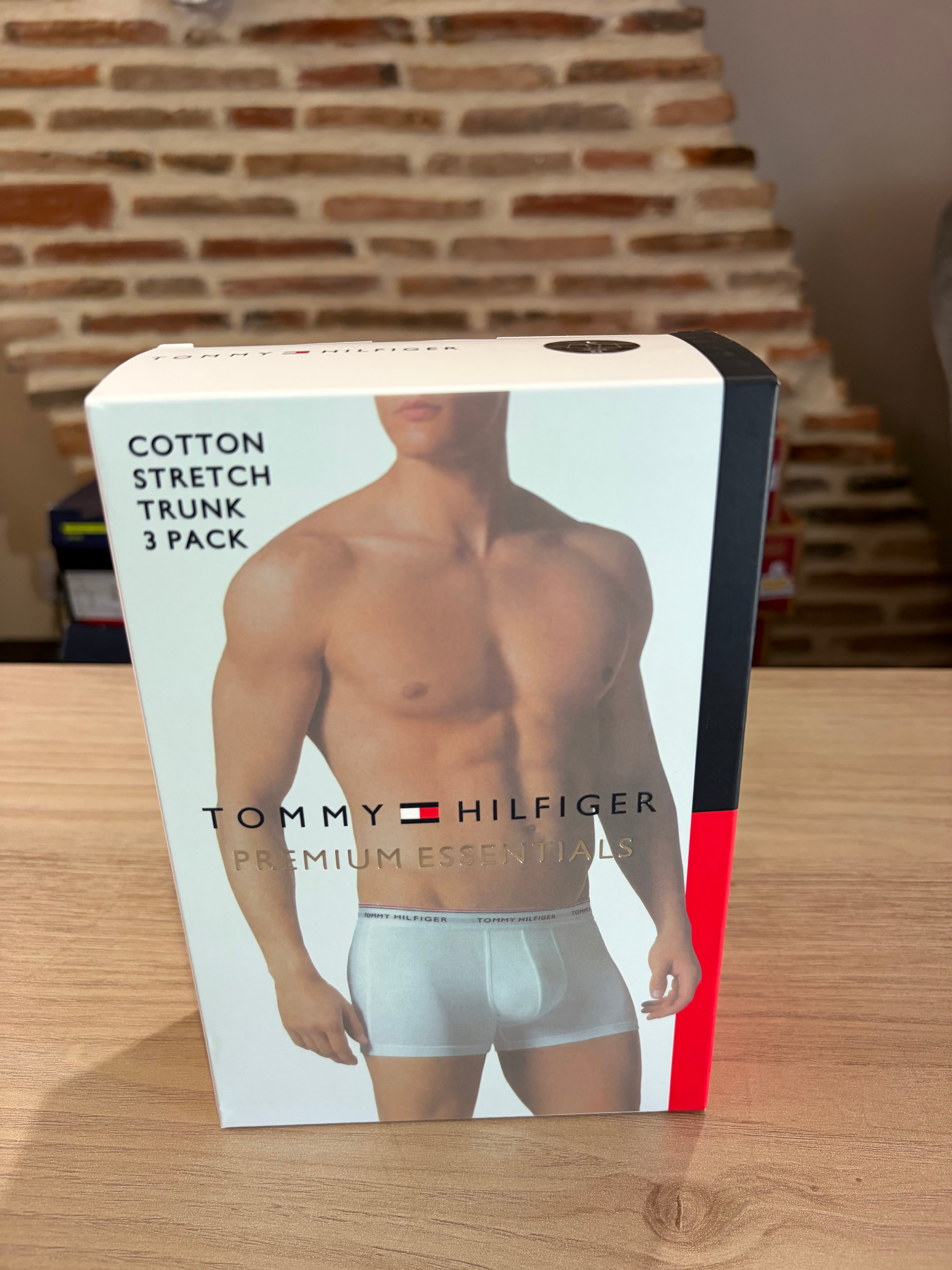Tommy Hilfiger Premium Essentials - Lot de 3 boxers Trunk Noir - Taille L