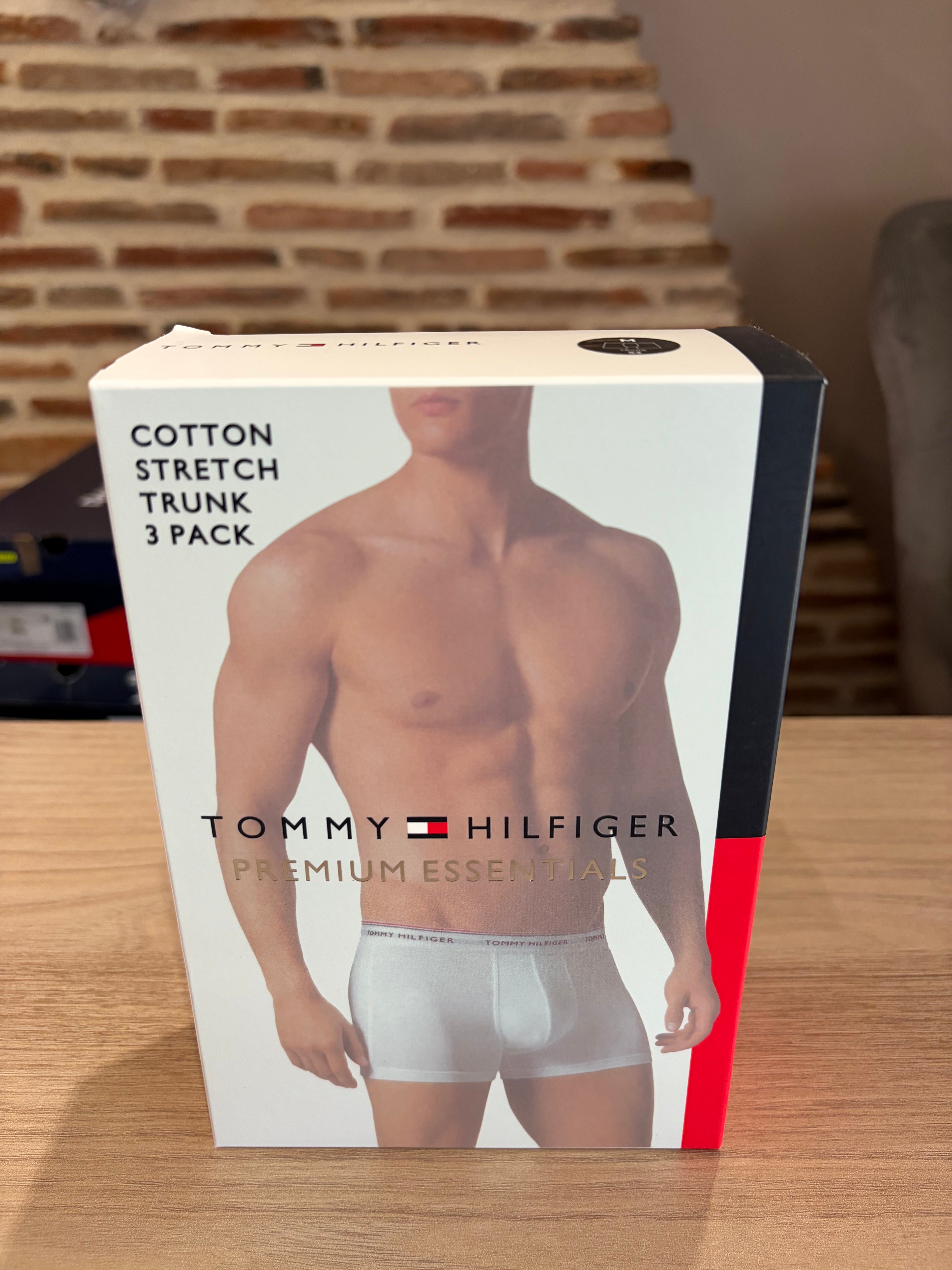 Tommy Hilfiger Premium Essentials - Lot de 3 boxers Trunk Noir - Taille M