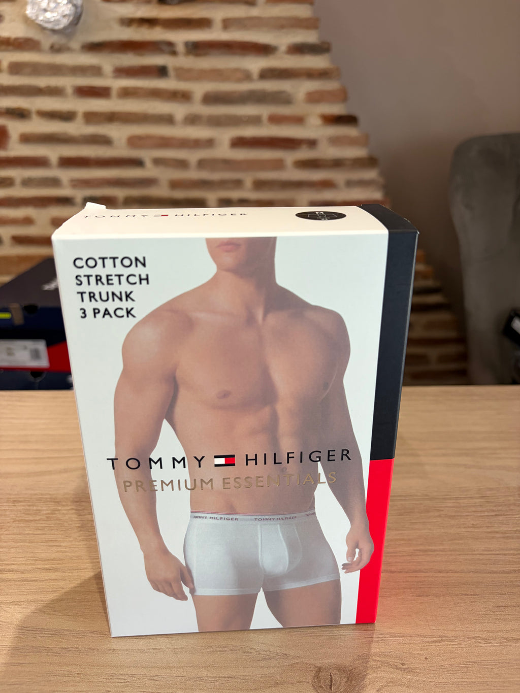 Tommy Hilfiger Premium Essentials - Lot de 3 boxers Trunk Noir - Taille M