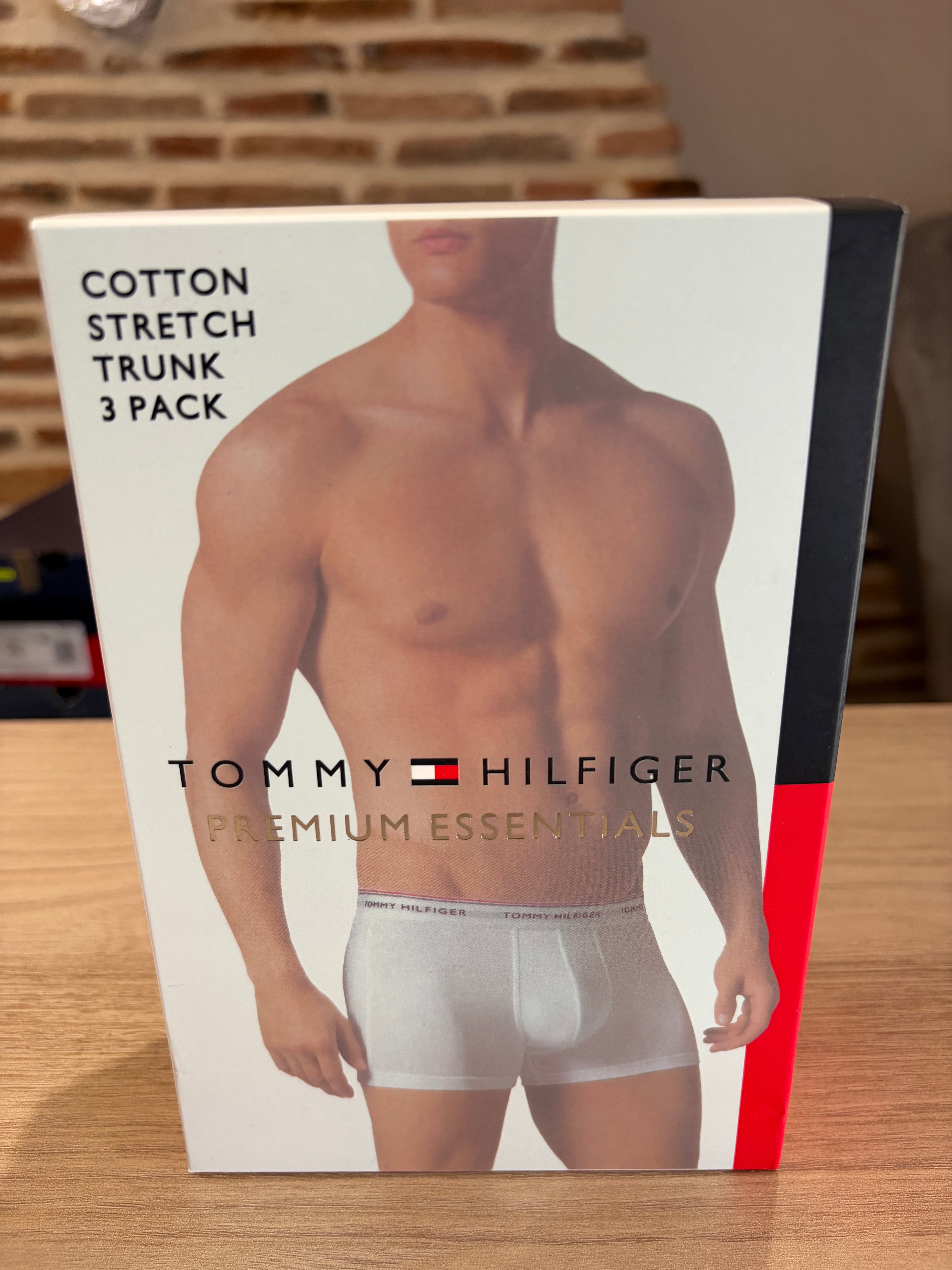 Tommy Hilfiger Premium Essentials - Lot de 3 boxers Trunk Peacoat - Taille S