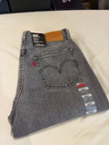 Jean Levi's® 501® Original Femme Gris Délavé – Taille W28 L32 – Neuf avec Étiquette