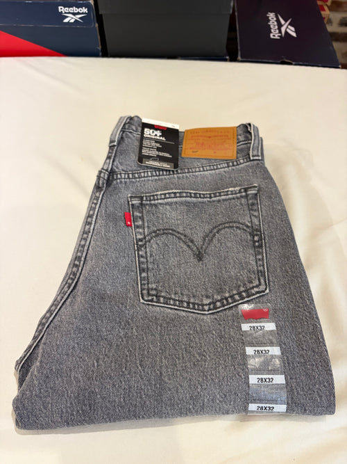 Jean Levi's® 501® Original Femme Gris Délavé – Taille W28 L32 – Neuf avec Étiquette